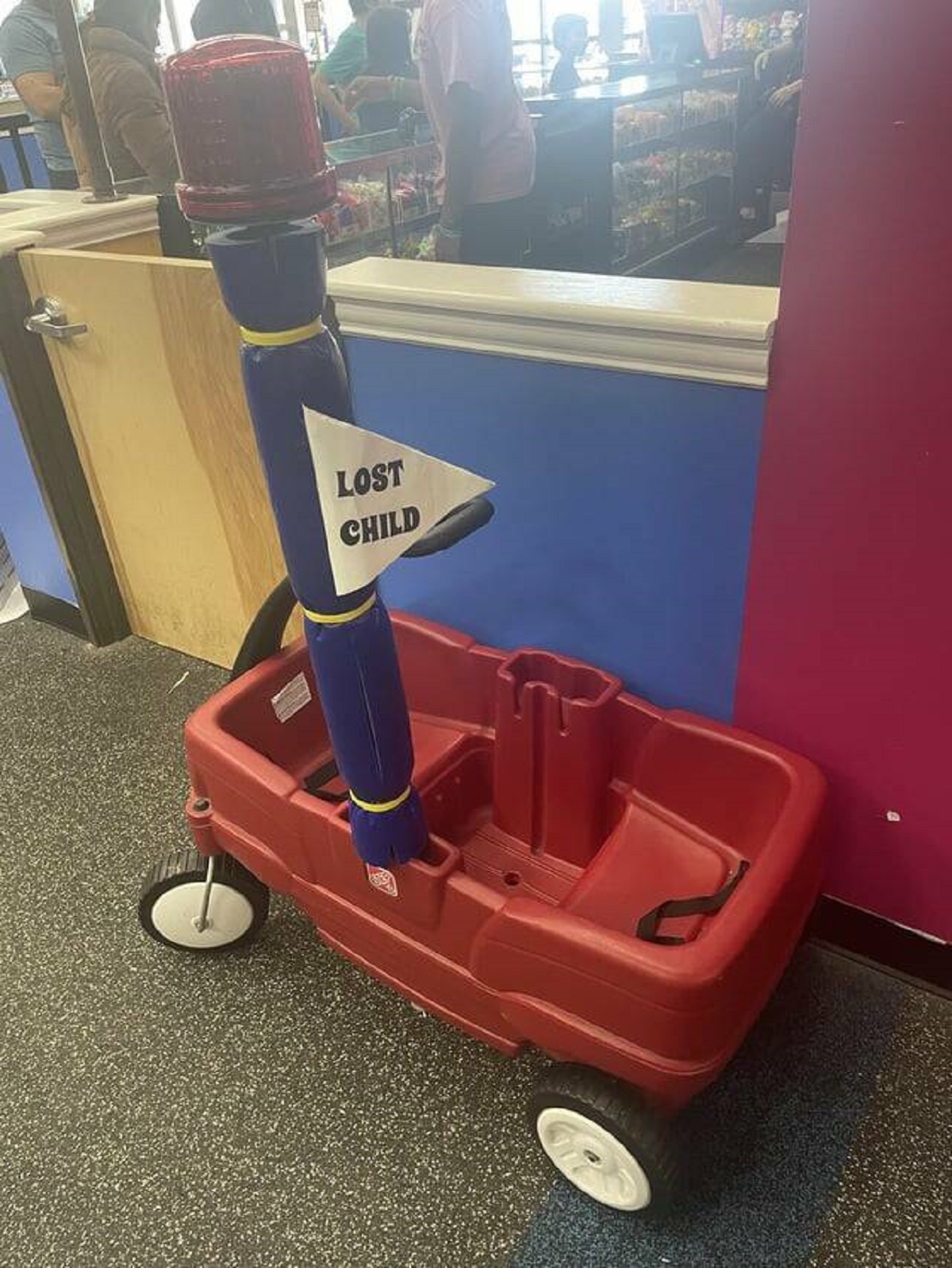 "The Lost-Child-Mobile at our local play place"