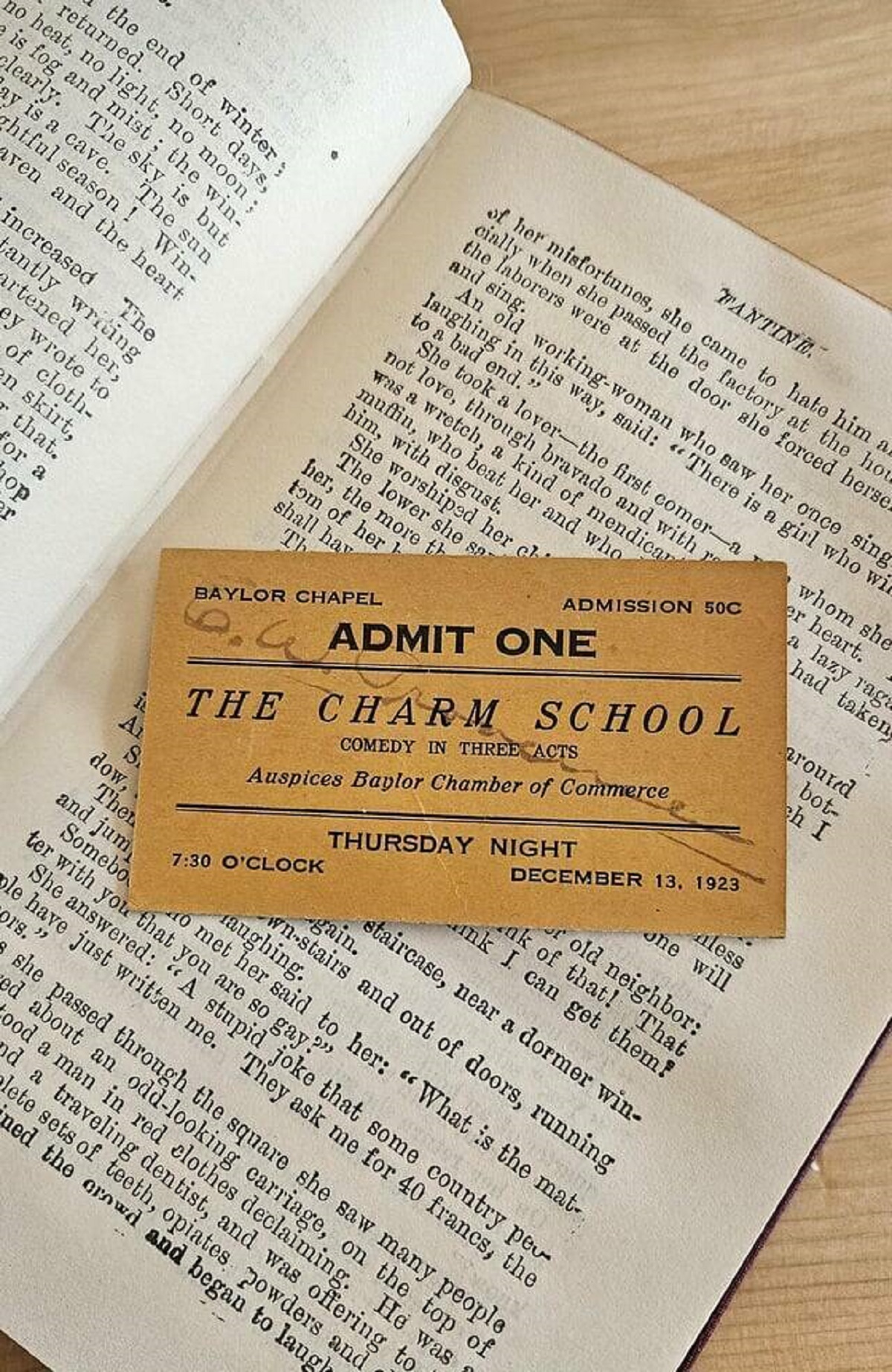 "The bookmarker I found in my old Les Mis set is over 100 years old"