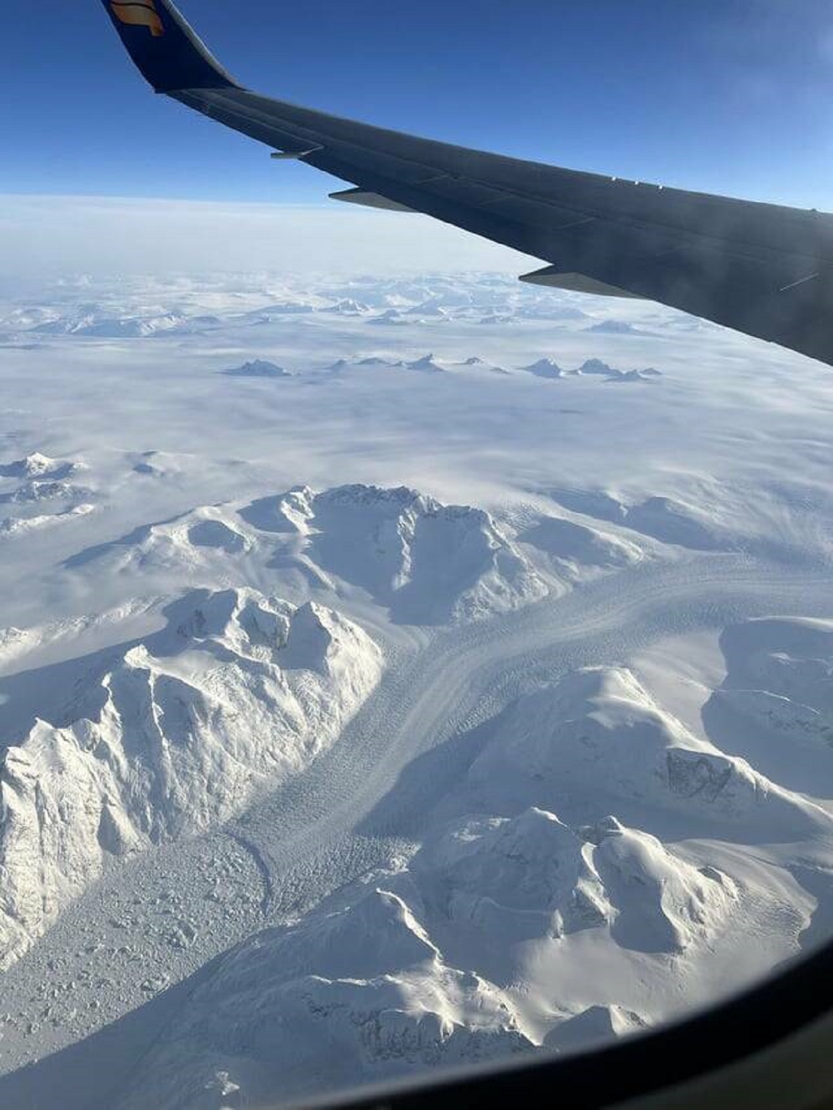 "This icefall in Greenland I saw from a plane"