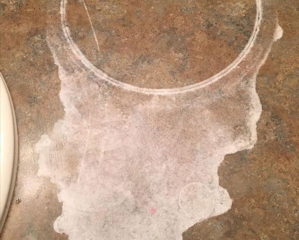 I once left a bottle of toilet bowl cleaner on the laminate countertop. It leaked and permanently etched the countertop.