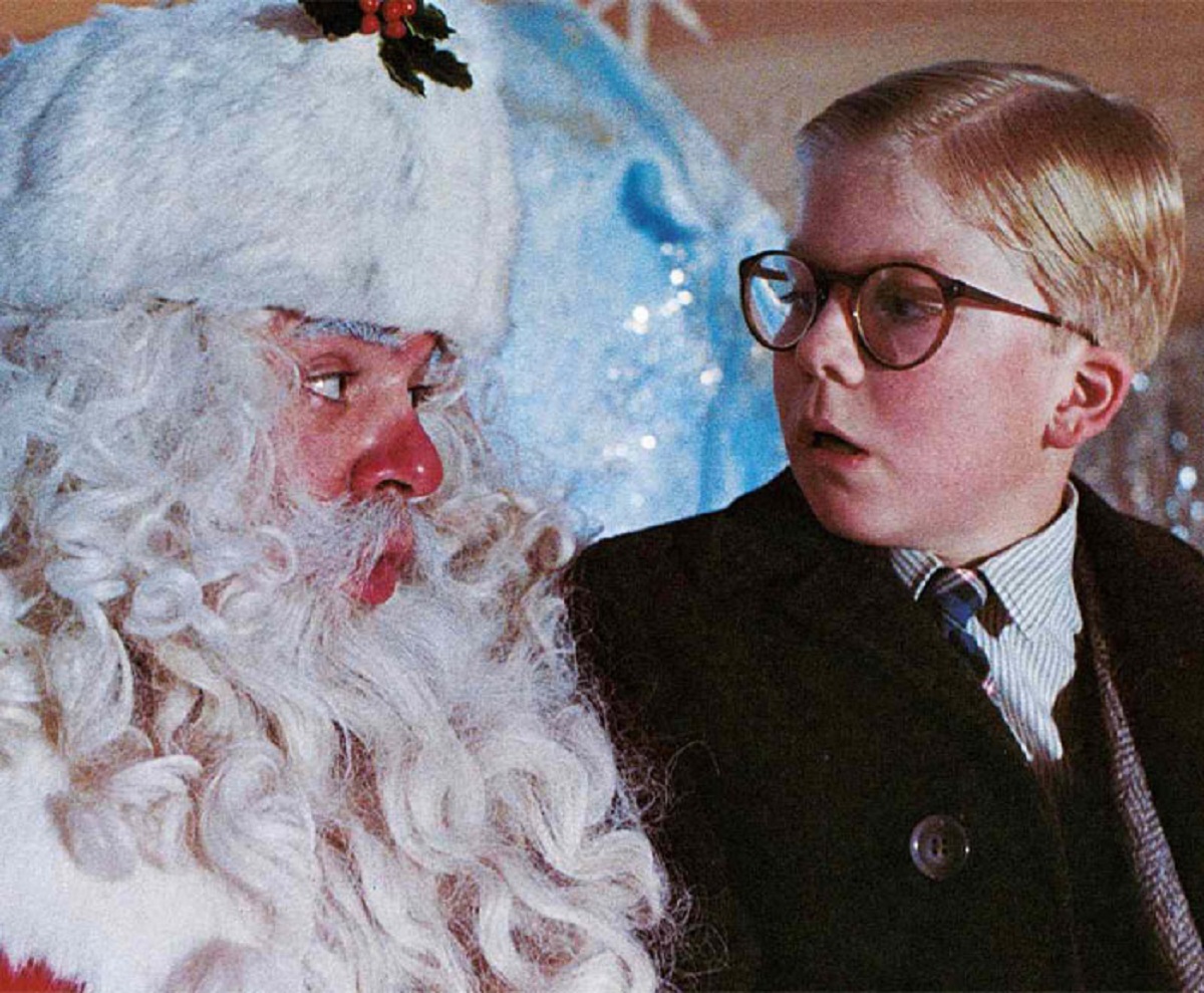 while filming the scene in 1983’s “A Christmas Story” where Ralphie is dressed as a sheriff, a prop man gave actor Peter Billingsley real Red Man chewing tobacco. Peter, who was 12, didn’t know the difference and ingested it. Production then had to be shut down until Billingsley recovered.