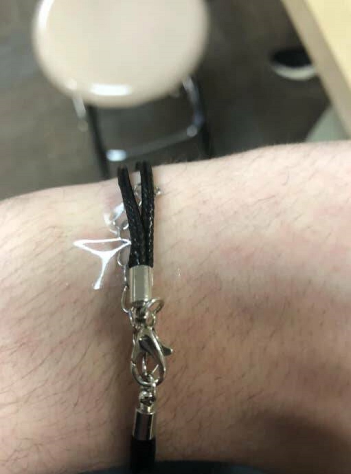 "If you're struggling to put on a bracelet, just put tape on one end and connect the other side."