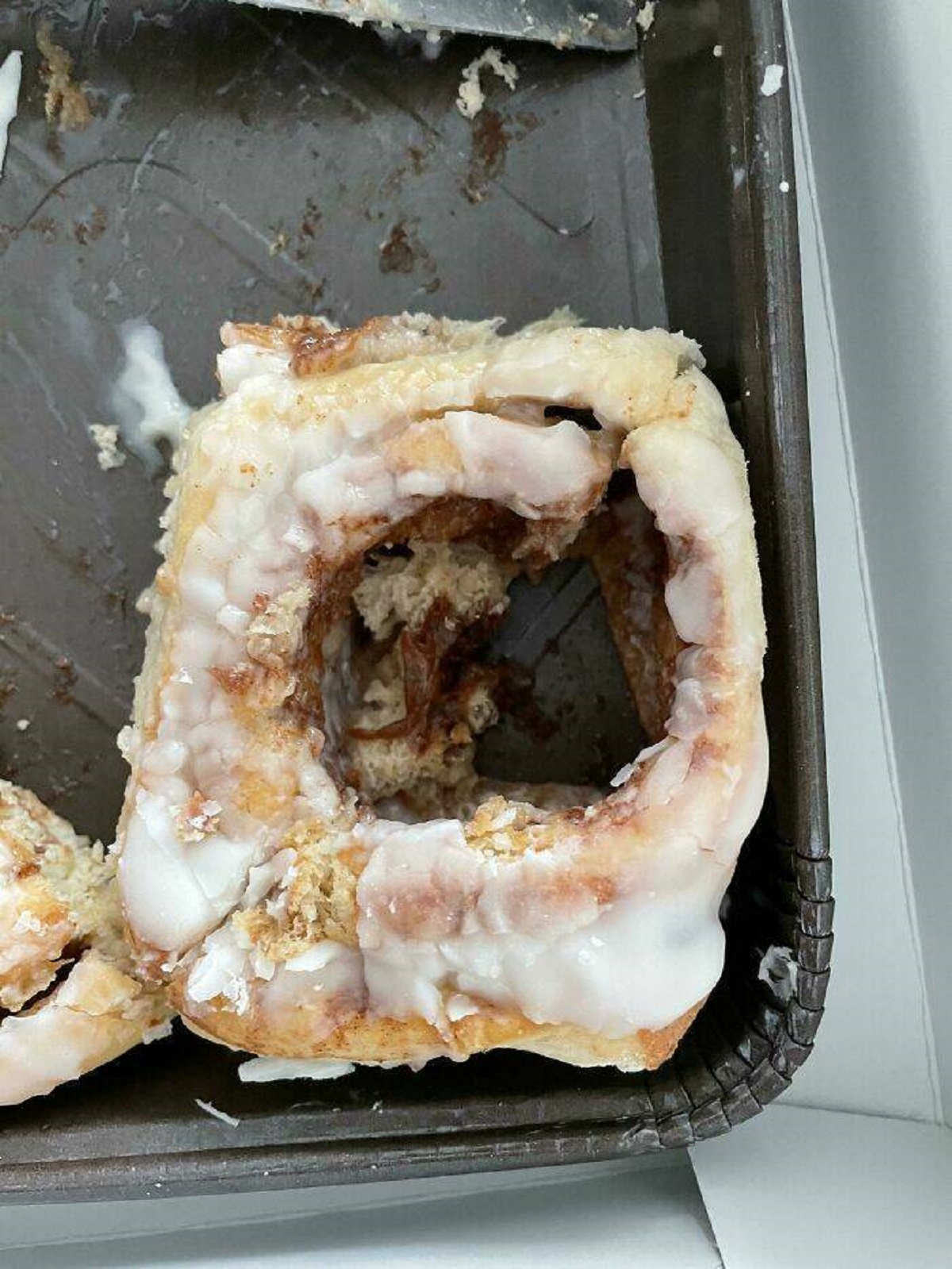 "Boss Brought In A Few Cinnamon Rolls To Share. One Of My Coworkers Did This:"