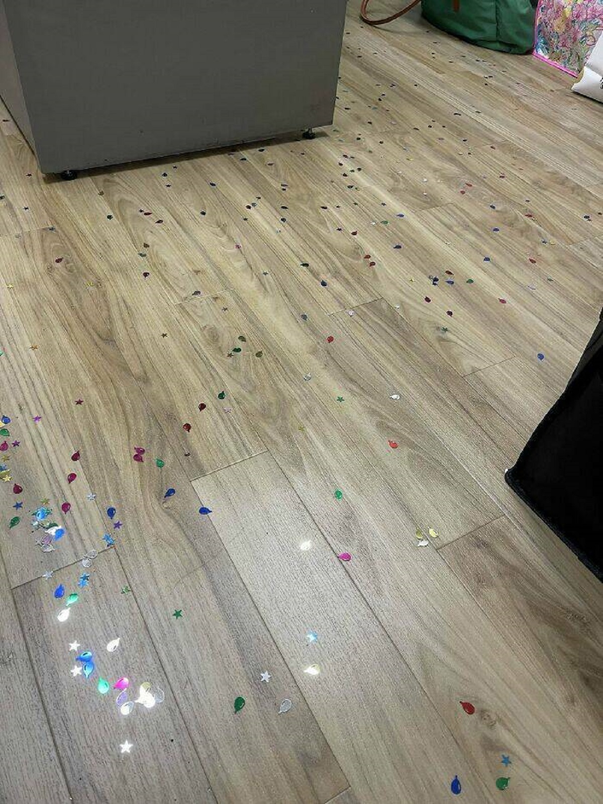 "The People In The Building I Clean Like To Throw Confetti To Celebrate Office Birthdays"