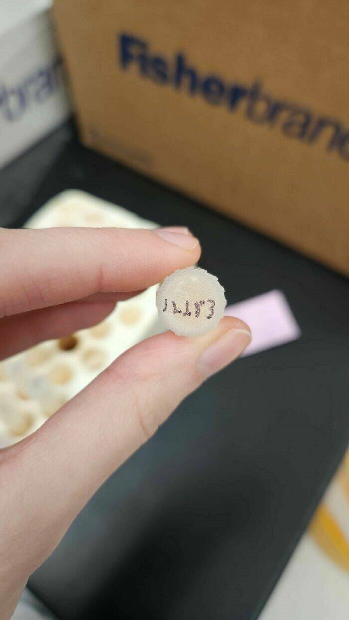 "The Way My Coworker Labels Vials And Expects People To Be Able To Read It"