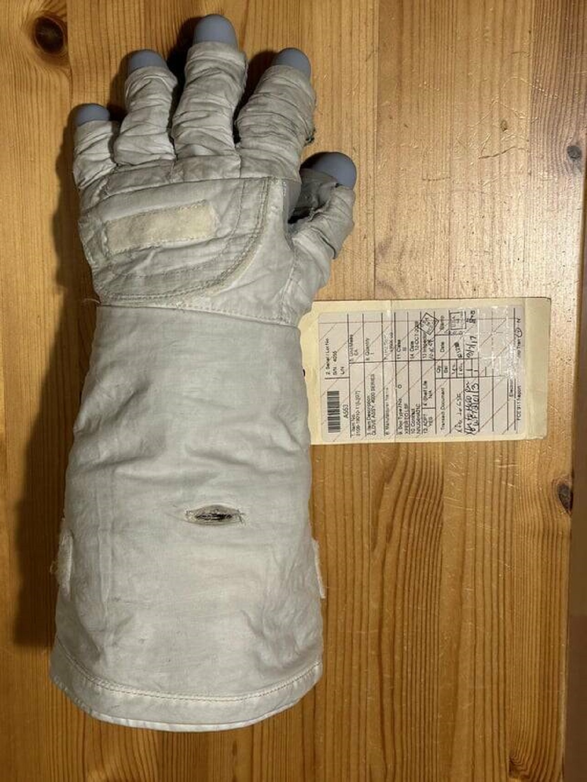 "NASA Series 4000 EMU Glove.$12,500 for one glove"