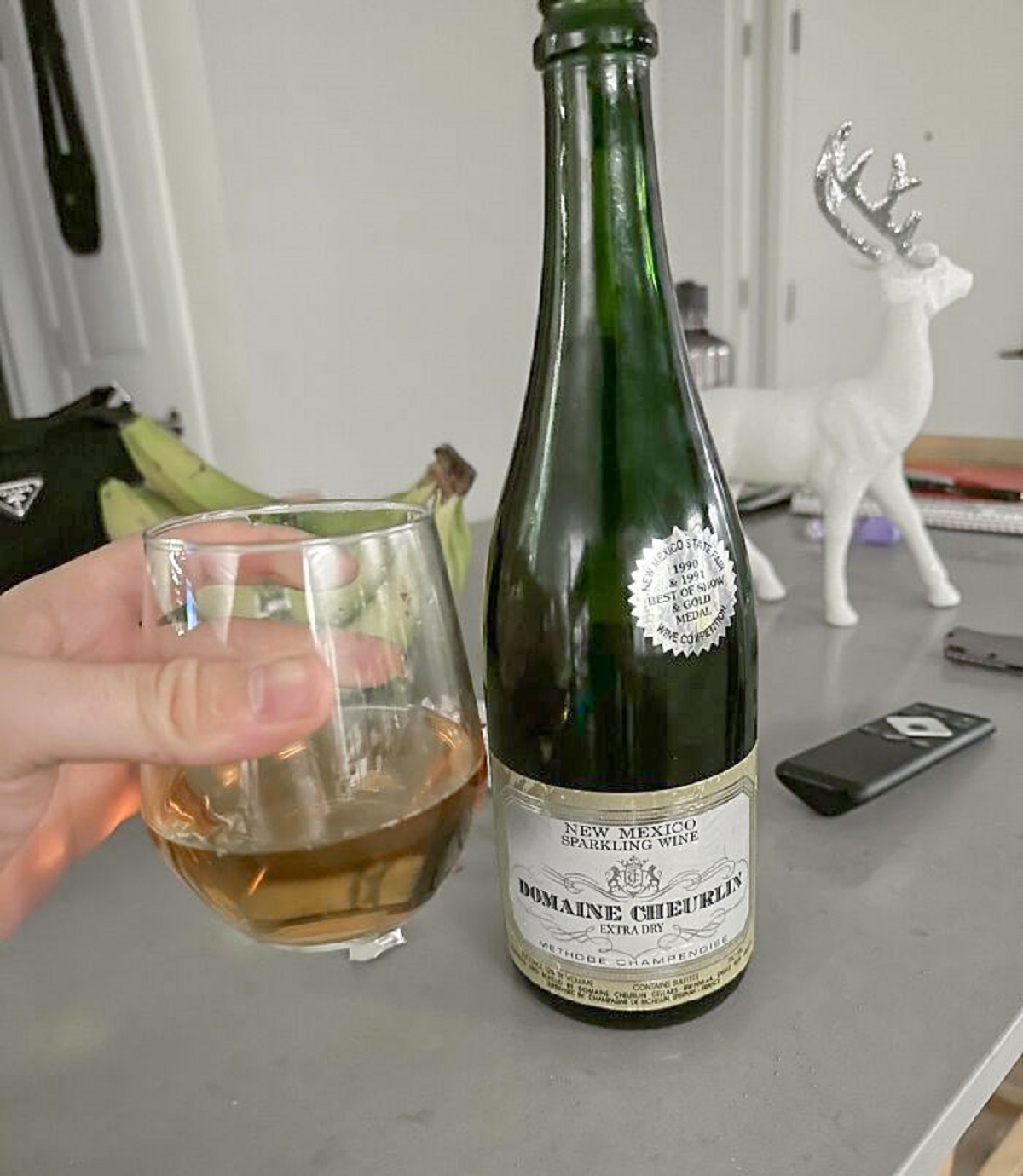 Decided To Open My Great-Grandfather's 30-Year-Old Champagne For The New Year. Got It From His Estate After His Passing. It Had Been Open And The Smell Nearly Made Us Barf