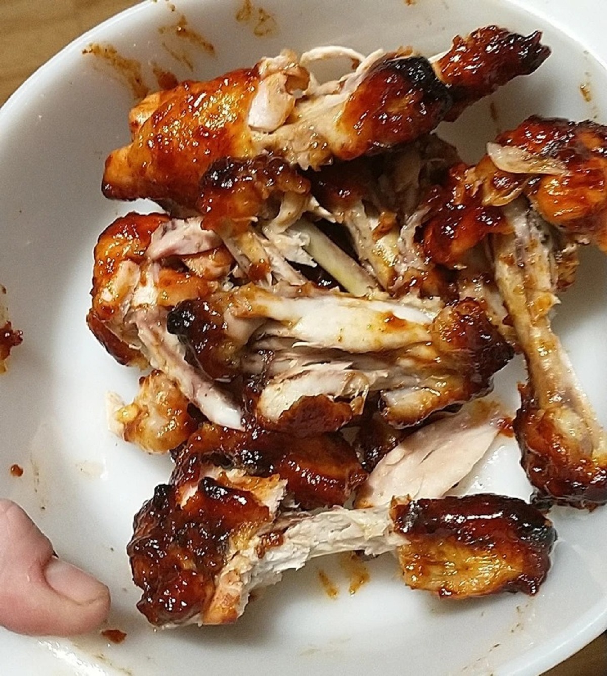 “The way my 15-year-old son eats wings”