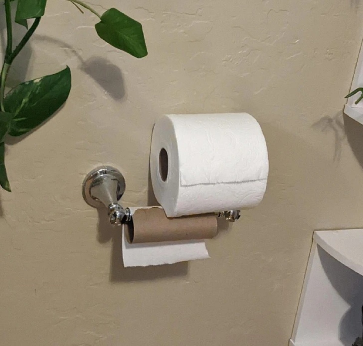 “The way my wife ’replaces’ the toilet paper”