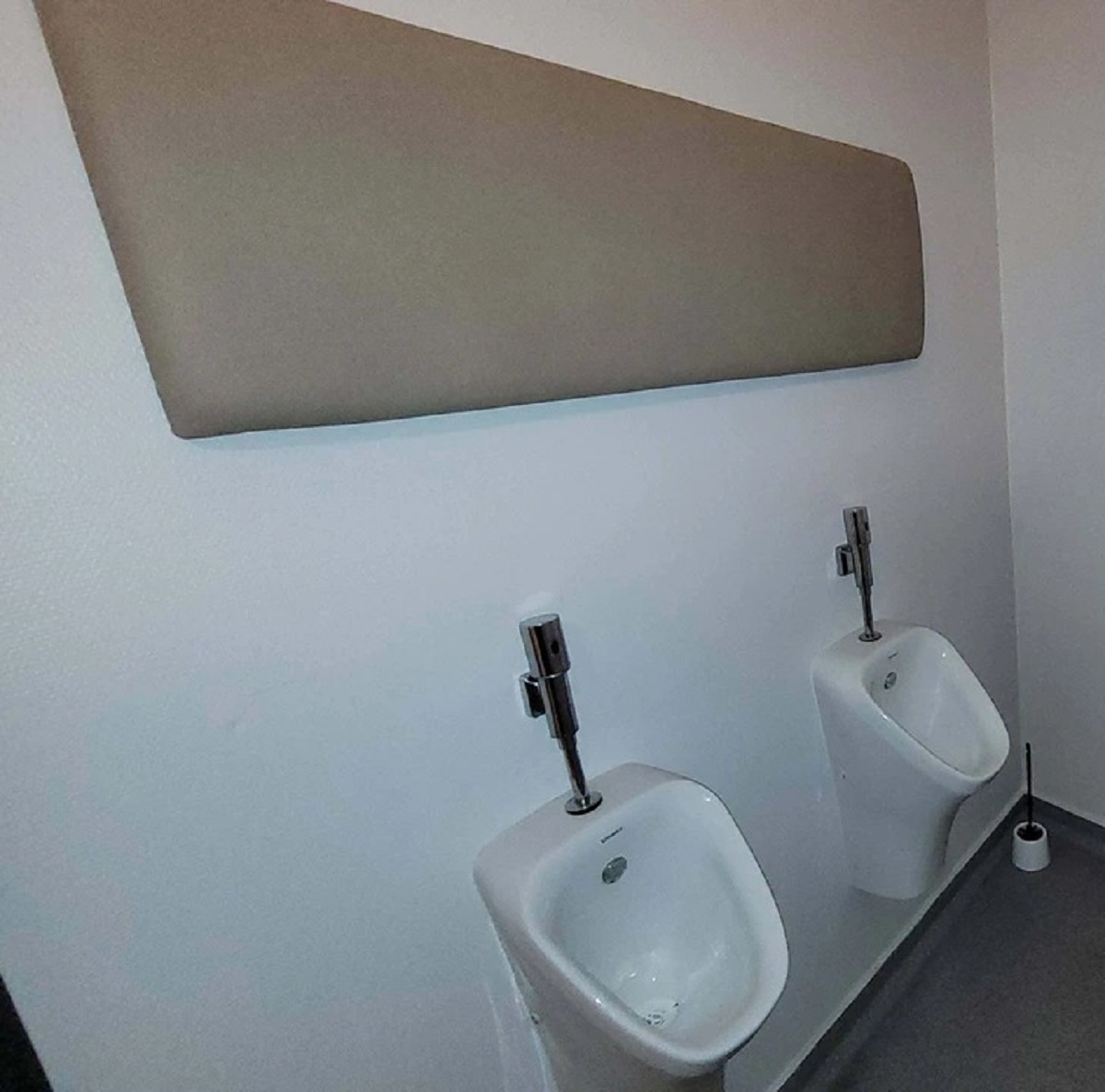 “Urinals with a soft headrest”