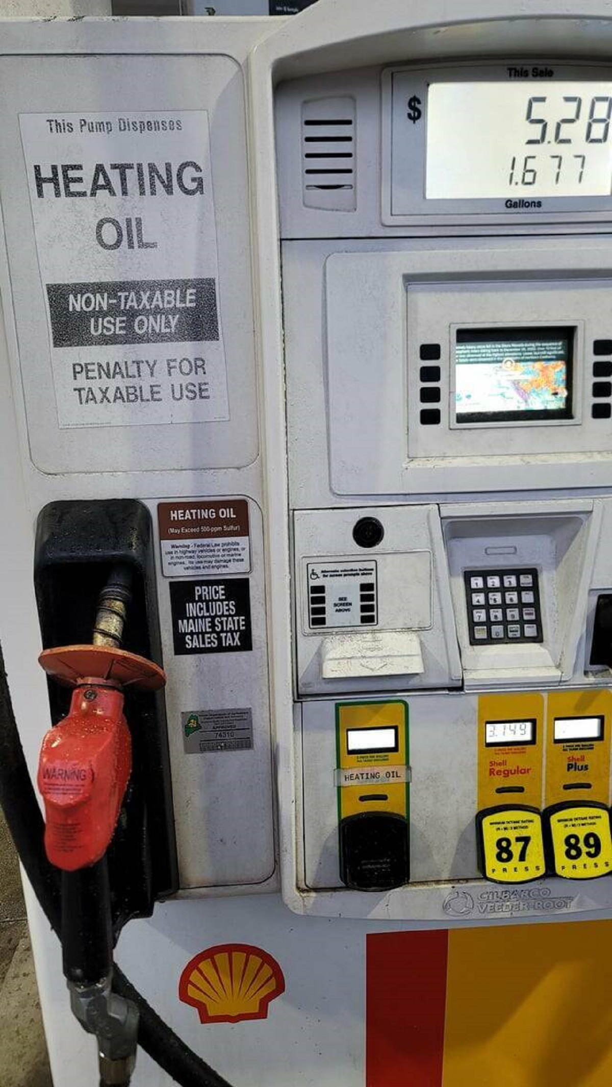 "My gas station has a heating oil pump"