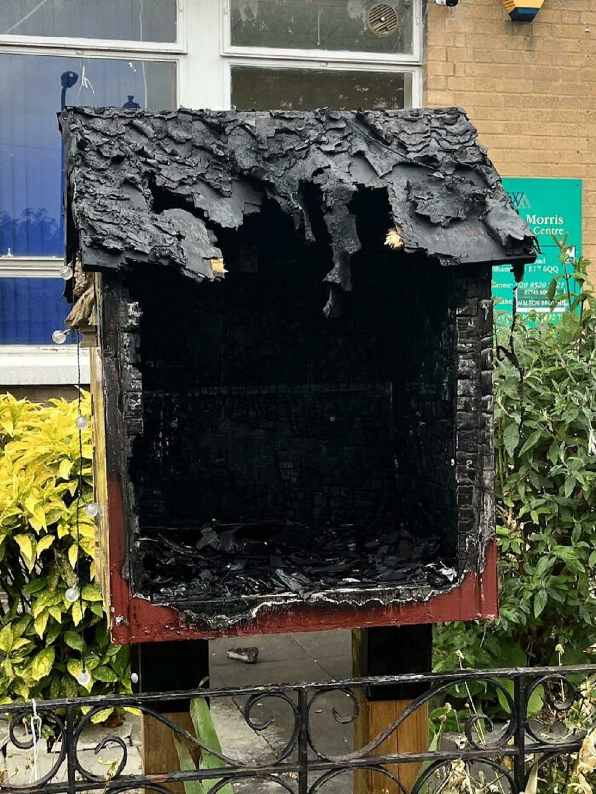 Burned Down Community Book Donation