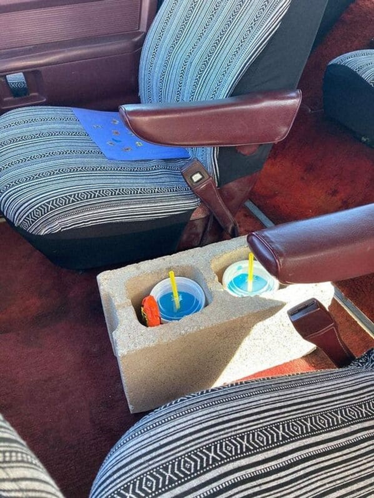 “No cup holders? No problem.”