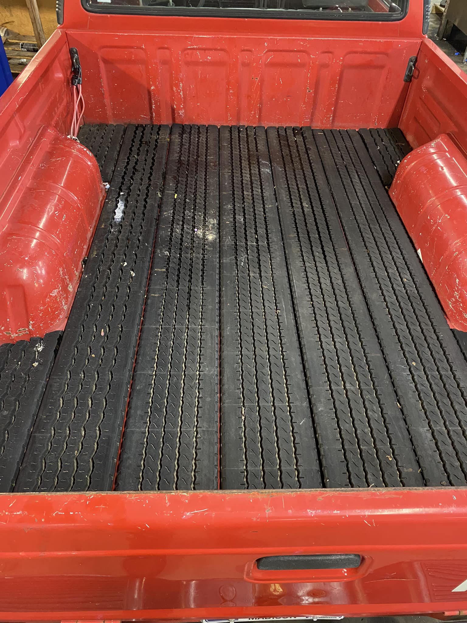 “Redneck bed liner.”