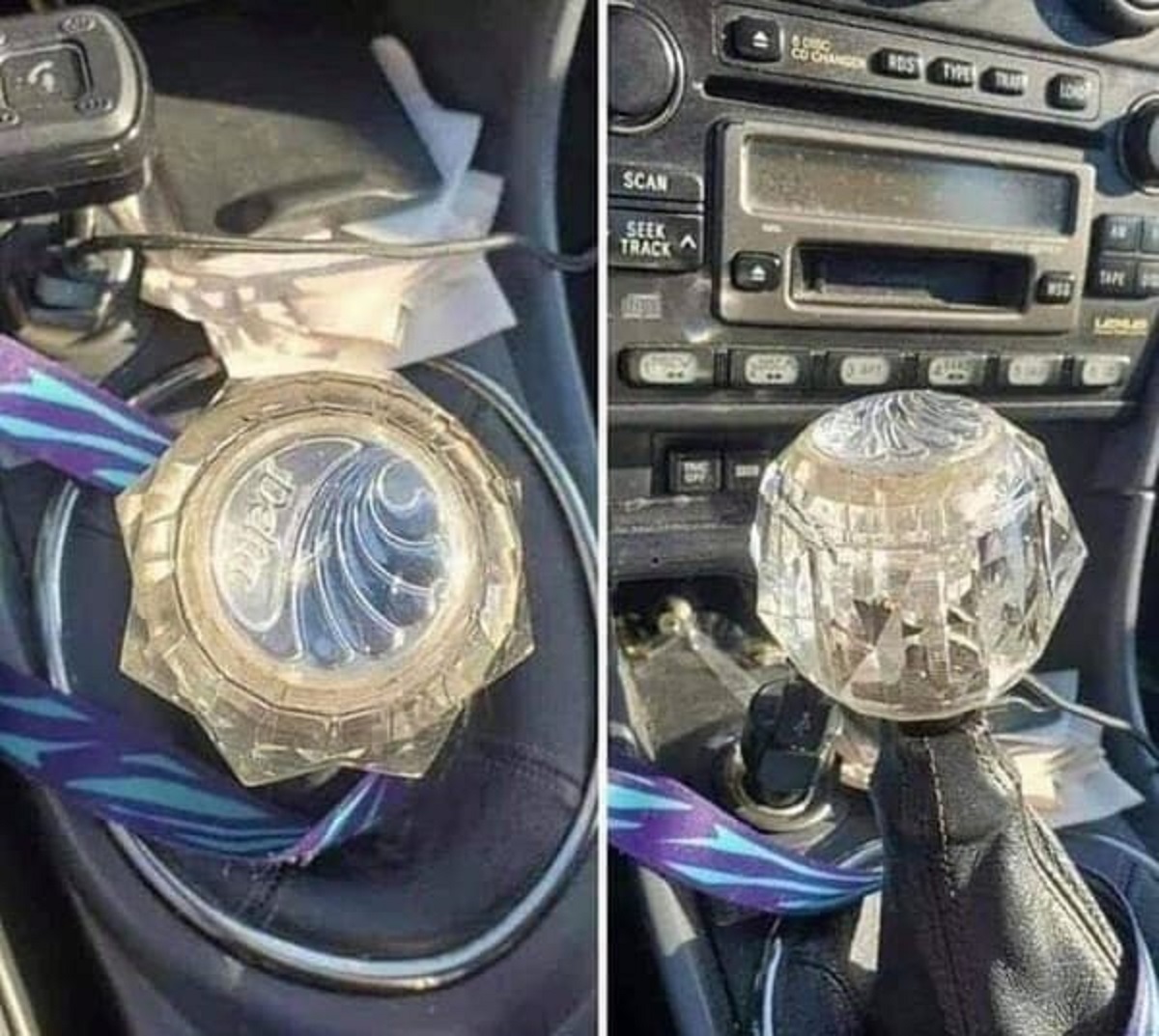 “Faucet handle shift knob….”