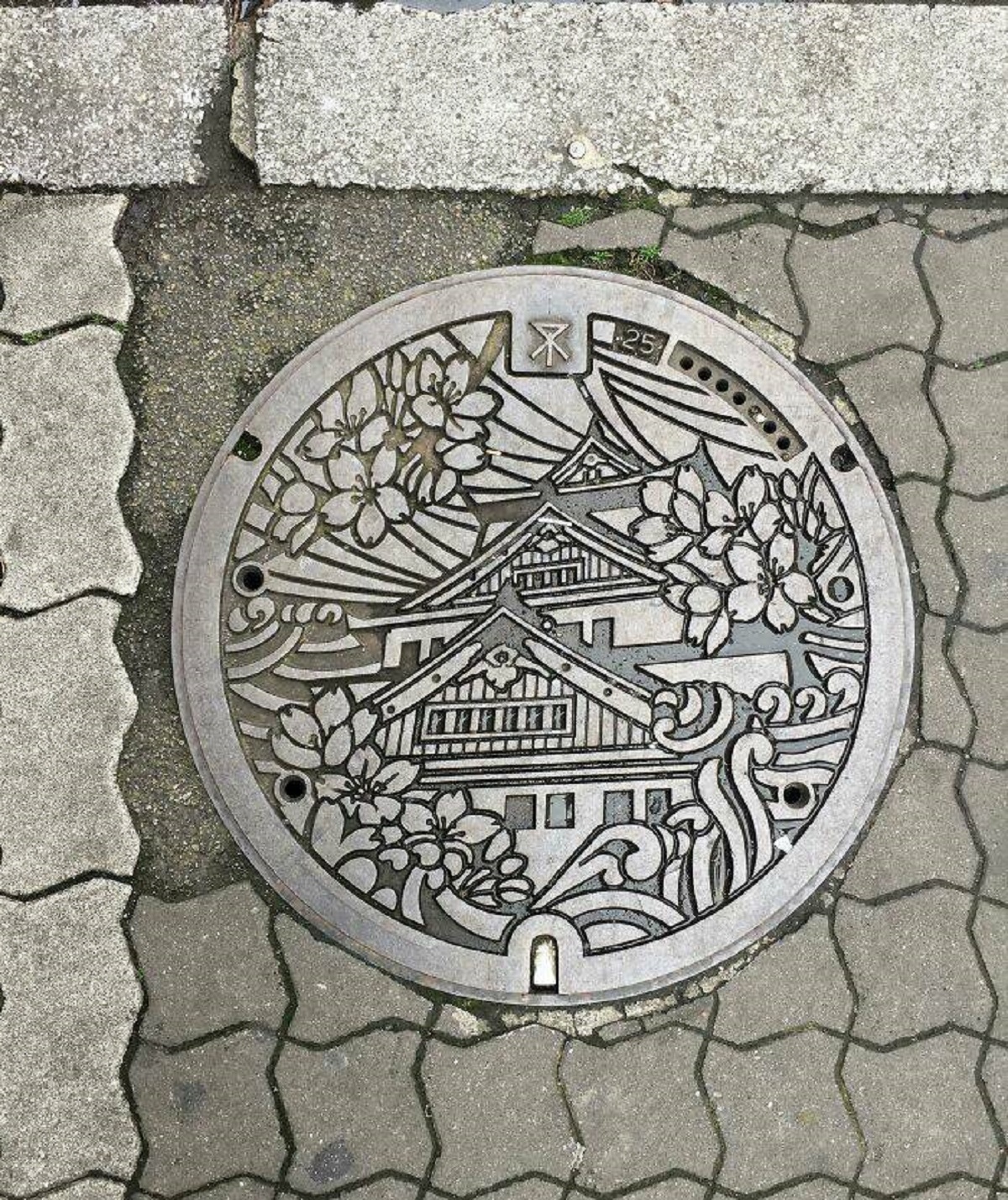 "Sewer Cover In Osaka, Japan"