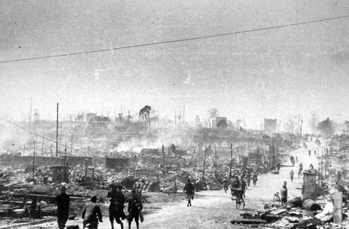 about Operation Meetinghouse – the single deadliest bombing raid in human history, even more destructive than the atomic bombing of Hiroshima or Nagasaki. On 10 March 1945 United States bombers dropped incendiaries on Tokyo. It killed more than 100,000 people and destroyed 267,171 buildings.”