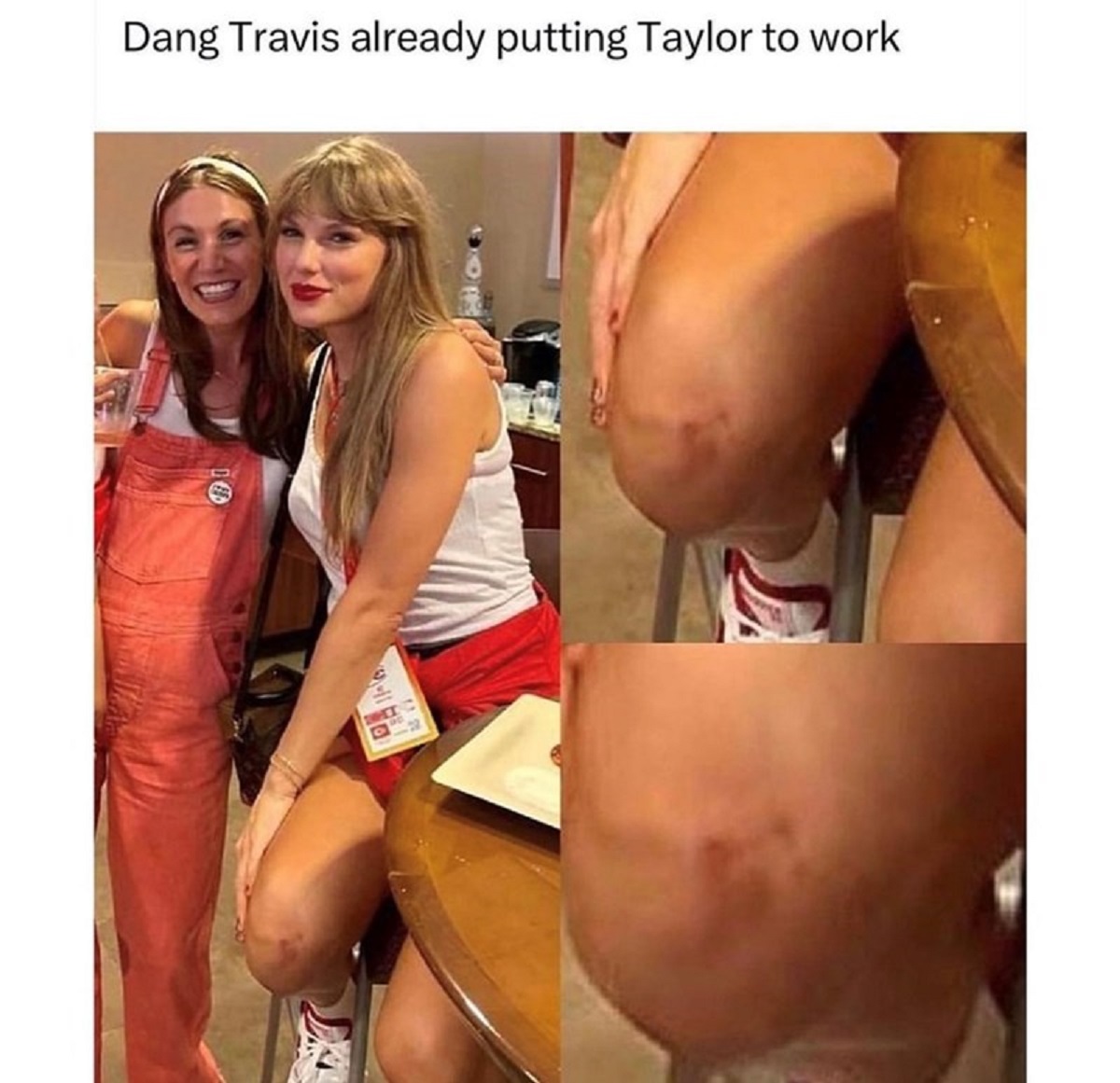 spicy memes -  taylor swift chicken nugget - Dang Travis already putting Taylor to work Dat Ta