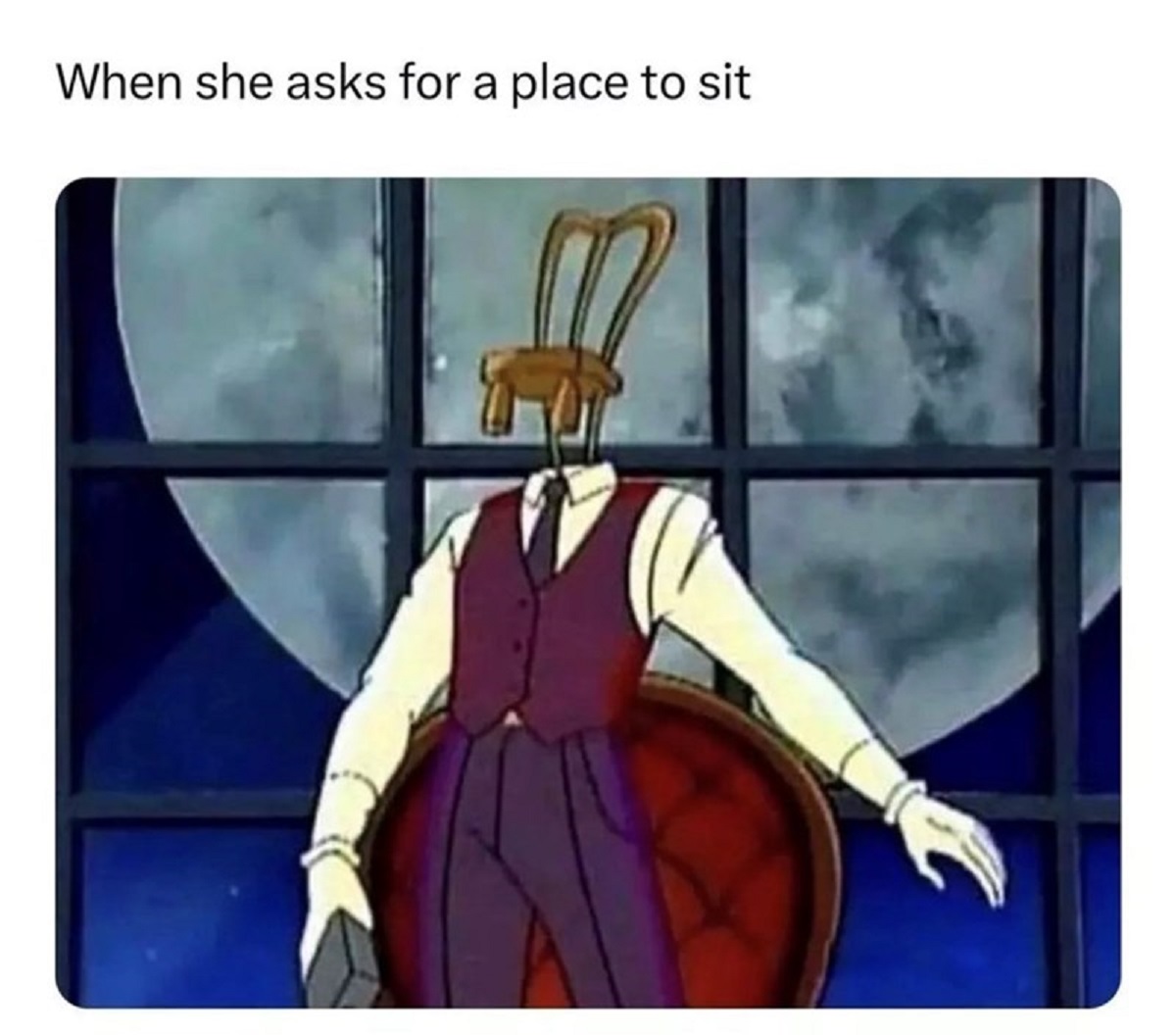 spicy memes -  cartoon - When she asks for a place to sit