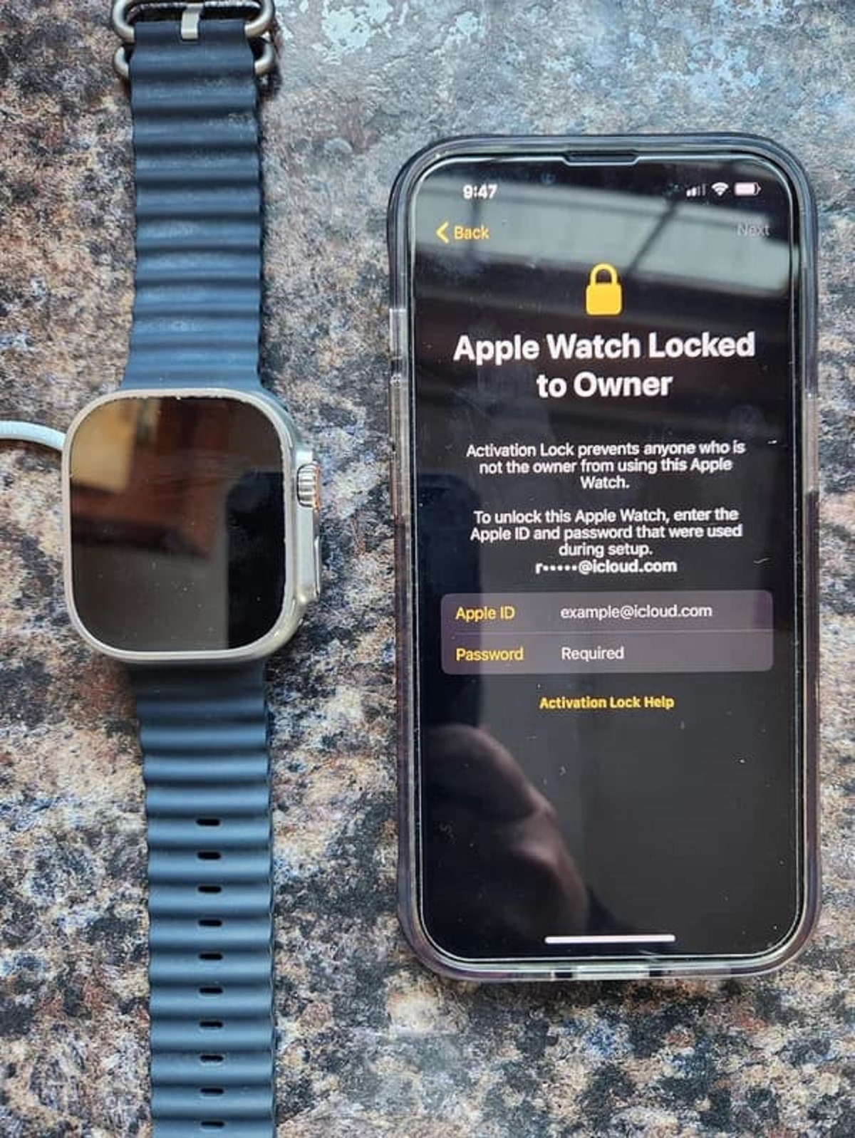 “Bought my wife a new iwatch for Christmas from our local Verizon store. Looks like someone else bought it, registered it to their account and then returned it. Dead in the water unless any of you know r*****@icloud.com’s password LoL.”