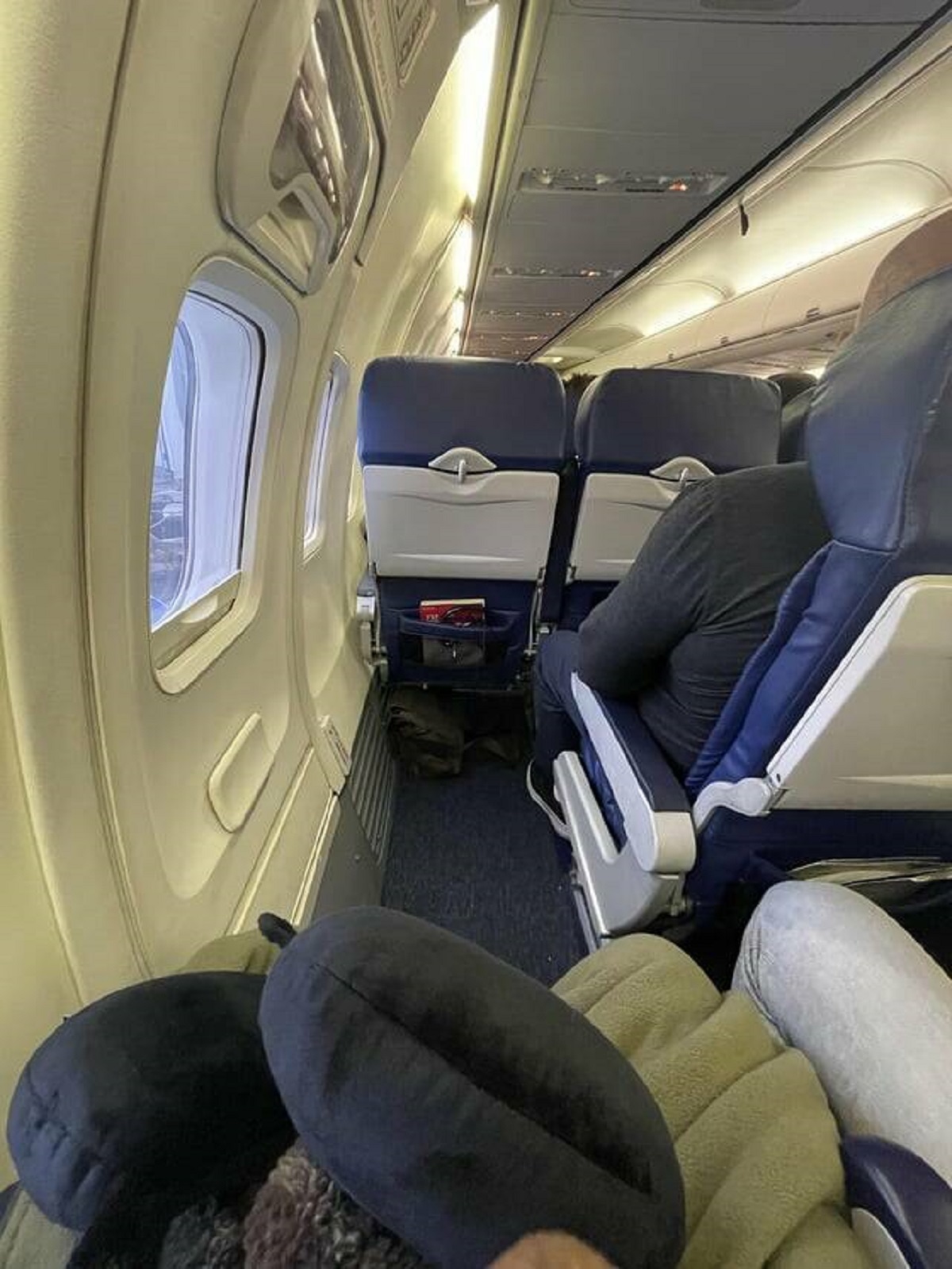 "I don’t have a seat in front of me on my flight"