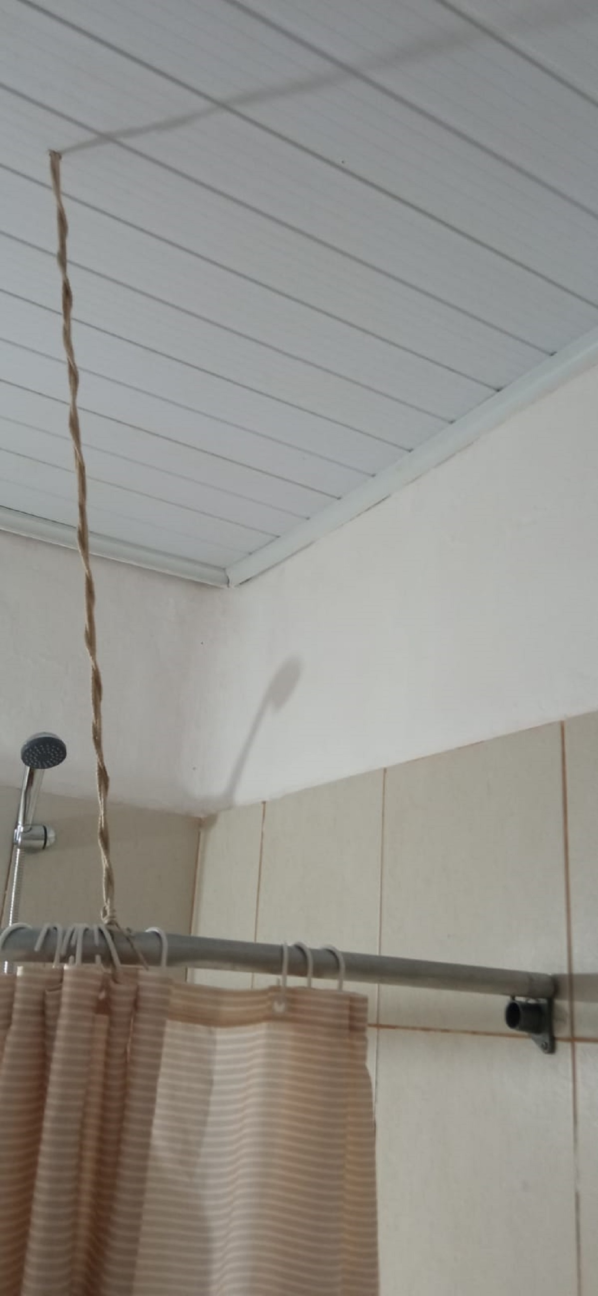 “Fixed the shower curtain boss.”