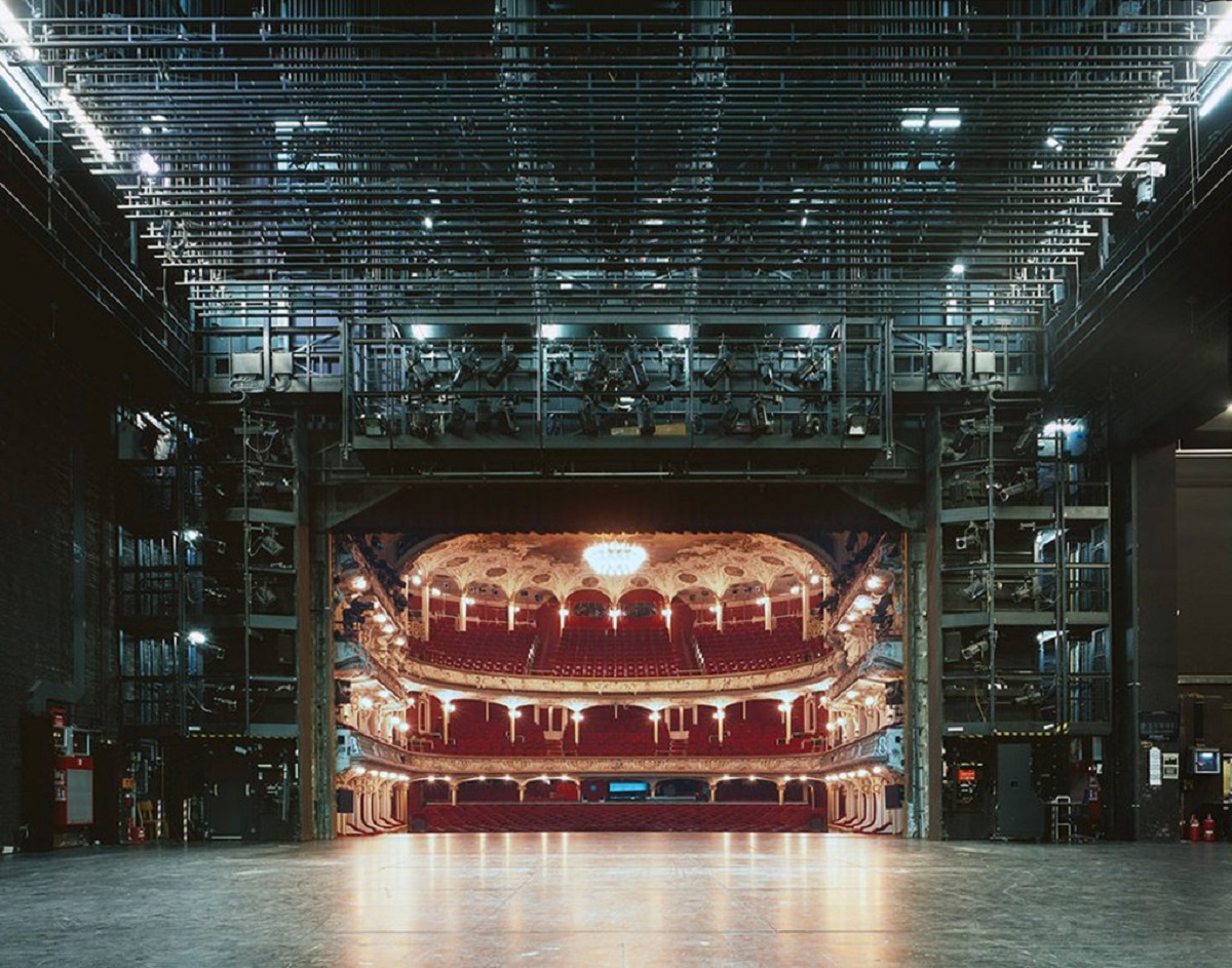 View of Famous European Theater Auditoriums Photographed from the Stage