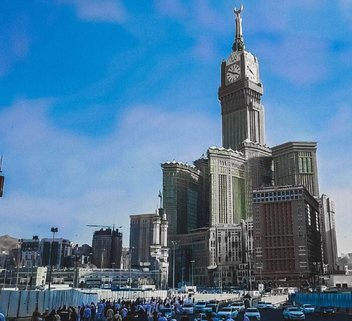 L that the world's second most expensive building is The Clock Towers complex in Mecca, which had a total construction cost of 15 billion USD. It was built by the Saudi Binladin Group, whose founder is the father of Osama Bin Laden. Construction began in 2002, and opened in 2012.