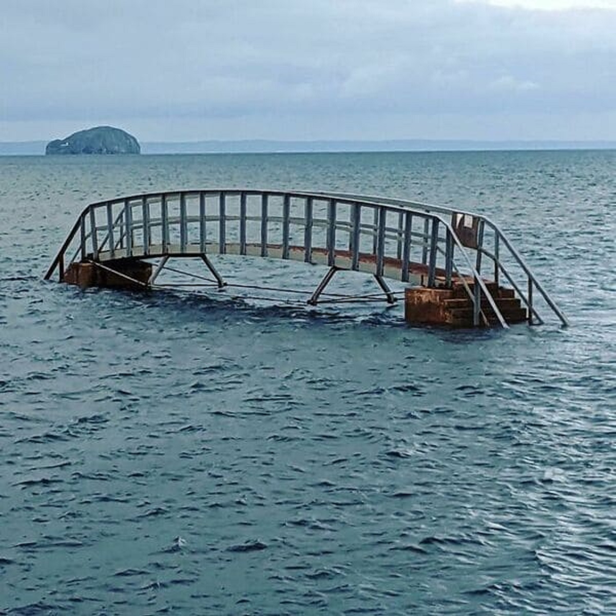 “This Bridge To Nowhere. When The Tide Is Out, It Allows Beachgoers To Cross A Stream That Cuts Across The Beach”