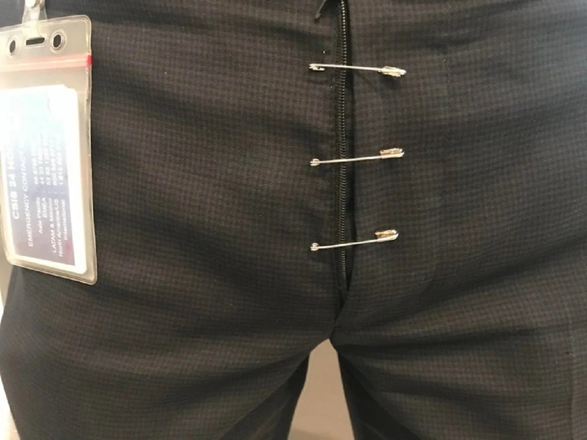 “My zipper broke at work, right before a few important meetings.”