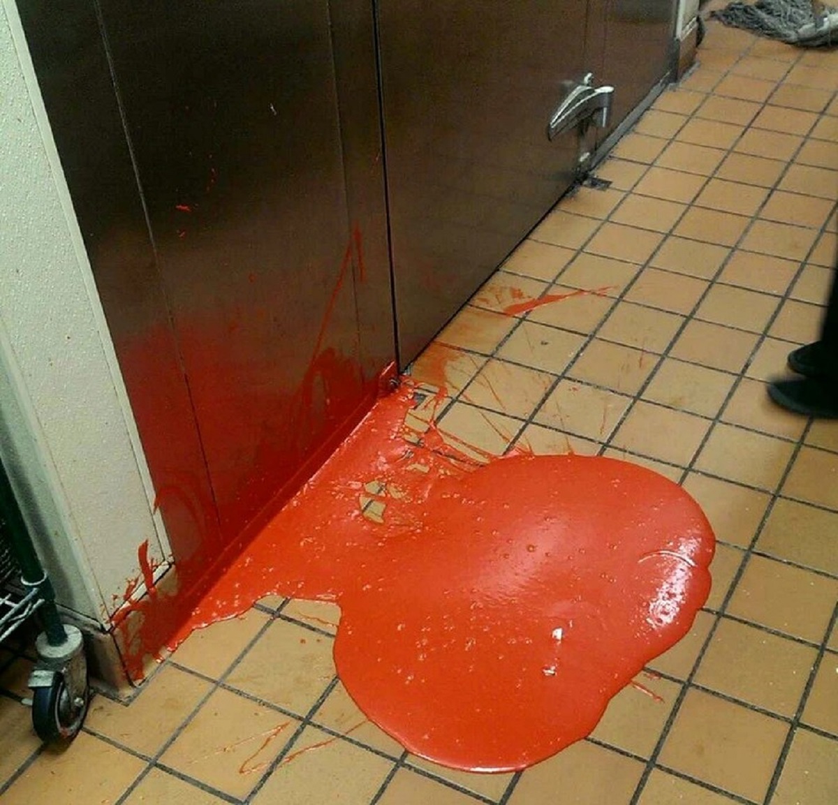 “There was an accident at work today.”