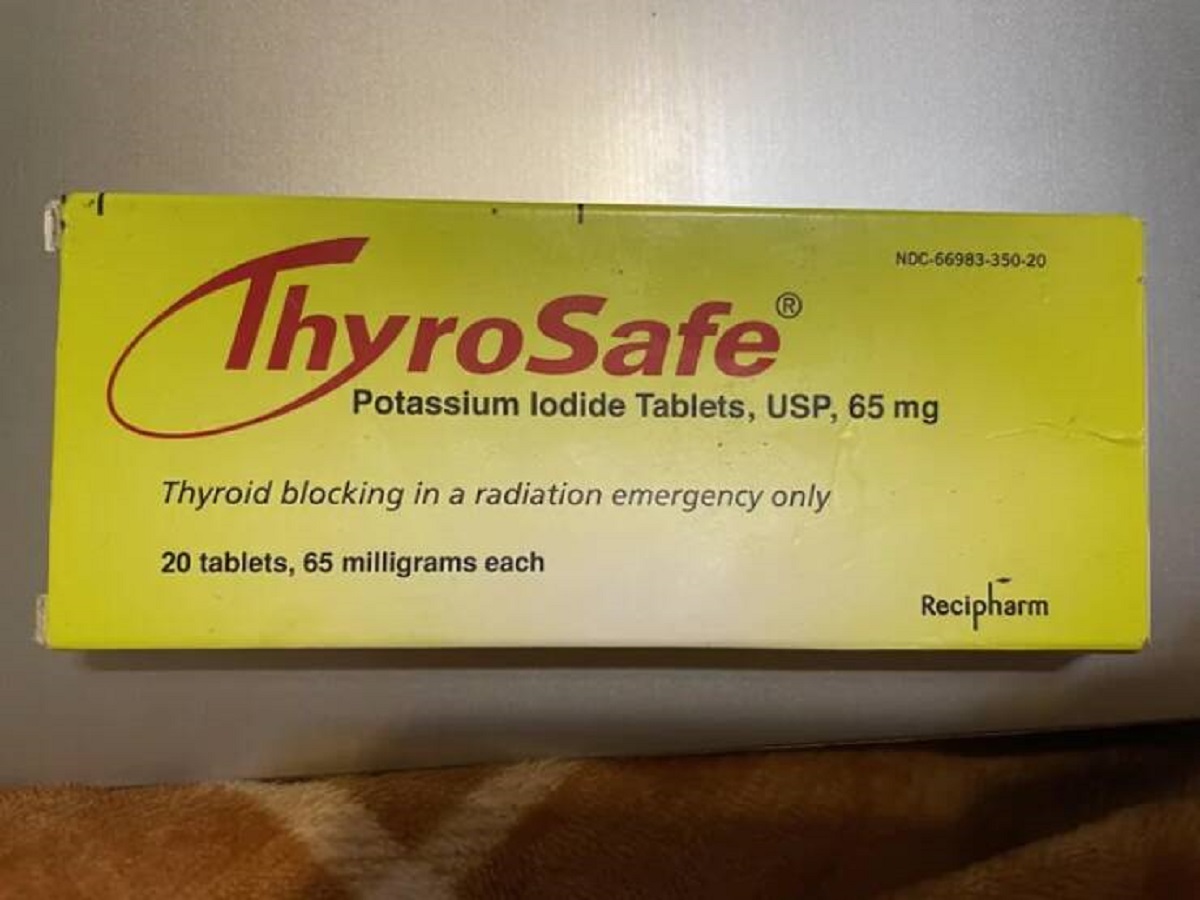 "I live by a nuclear power plant, these are the potassium iodide pills in case of emergency."