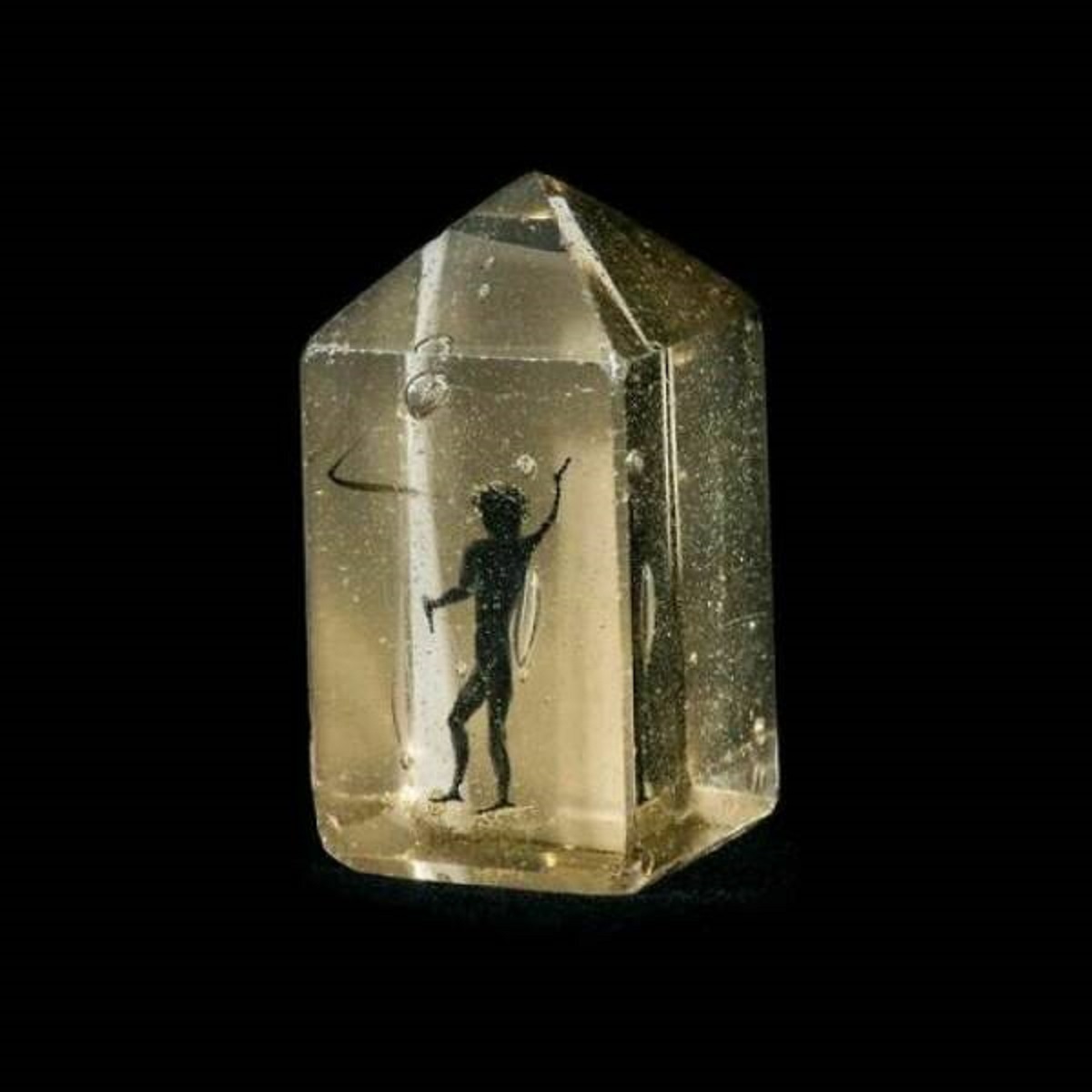 "A Tiny Devil Vitrified In A Prism Of Glass. In The 18th Century, The Imperial Treasury Of Vienna Attested That This Was A Real Demon Which Had Been Trapped In Glass During An Exorcism In Germany A Century Earlier"