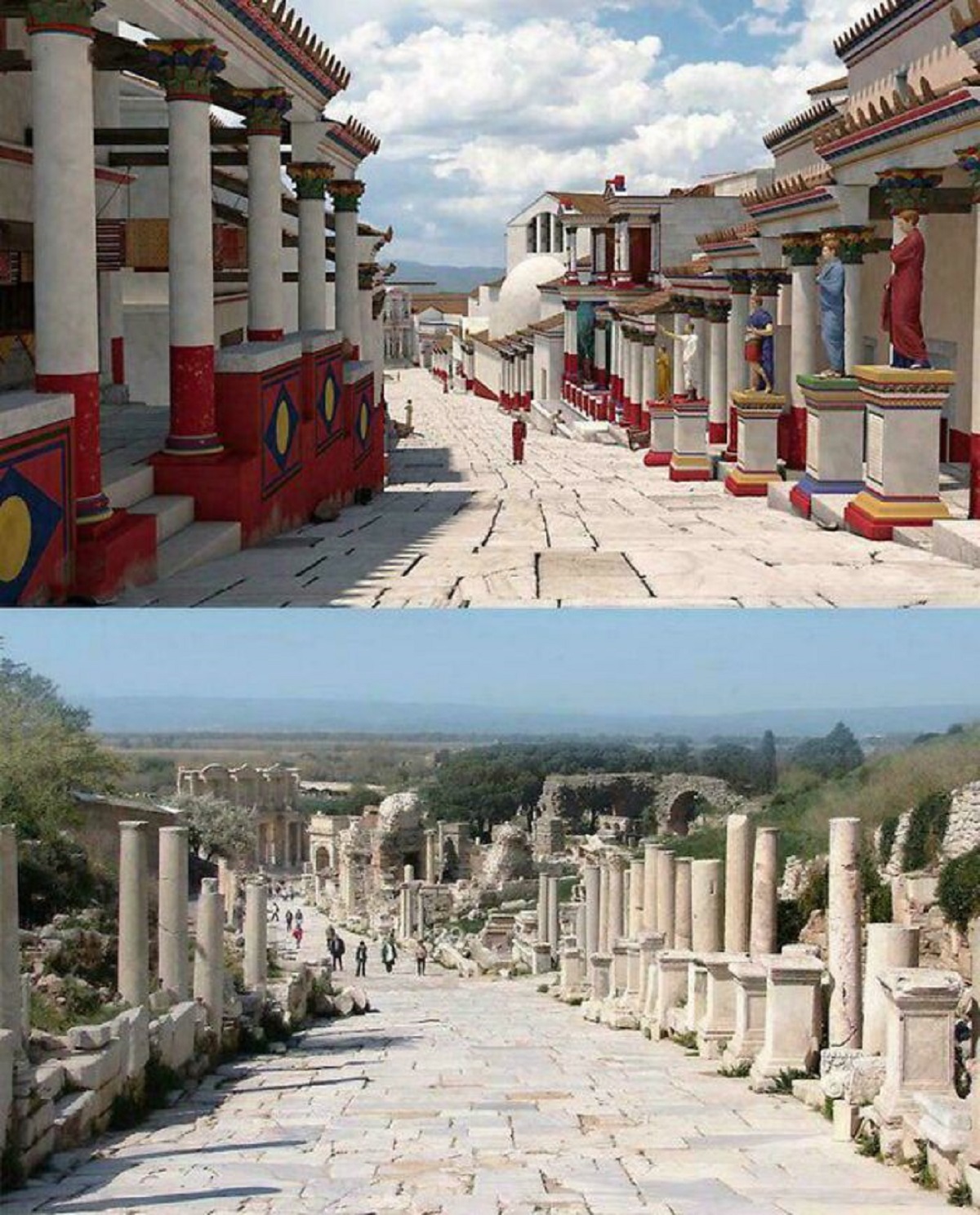 This Is How Ancient Greece Really Looked Like. Here's A Reconstruction Of Curetes Street In Ancient Ephesus