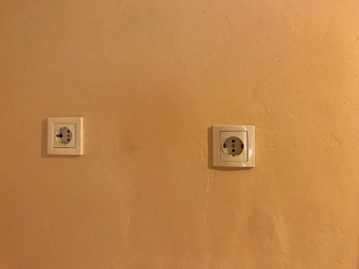 “Electricity plugs at the house I rented”