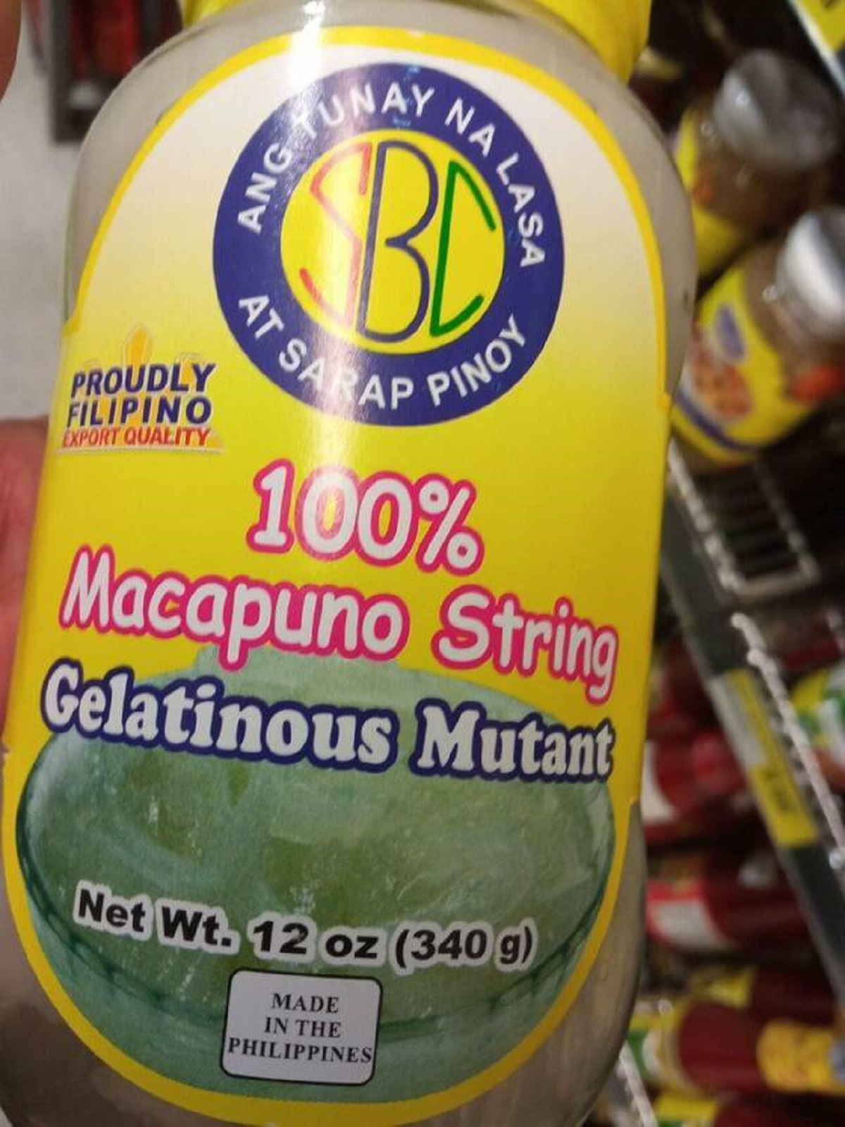"My local Asian grocery sells jars of Gelatinous Mutant"