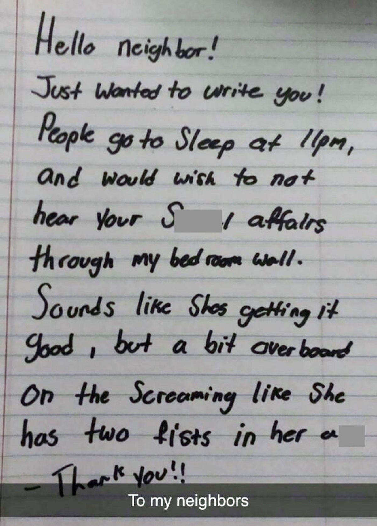 40 Bad Notes And Texts From Neighbors.