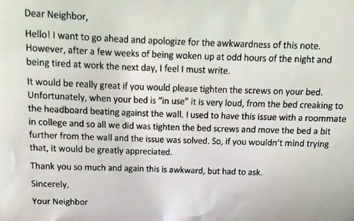 40 Bad Notes And Texts From Neighbors.