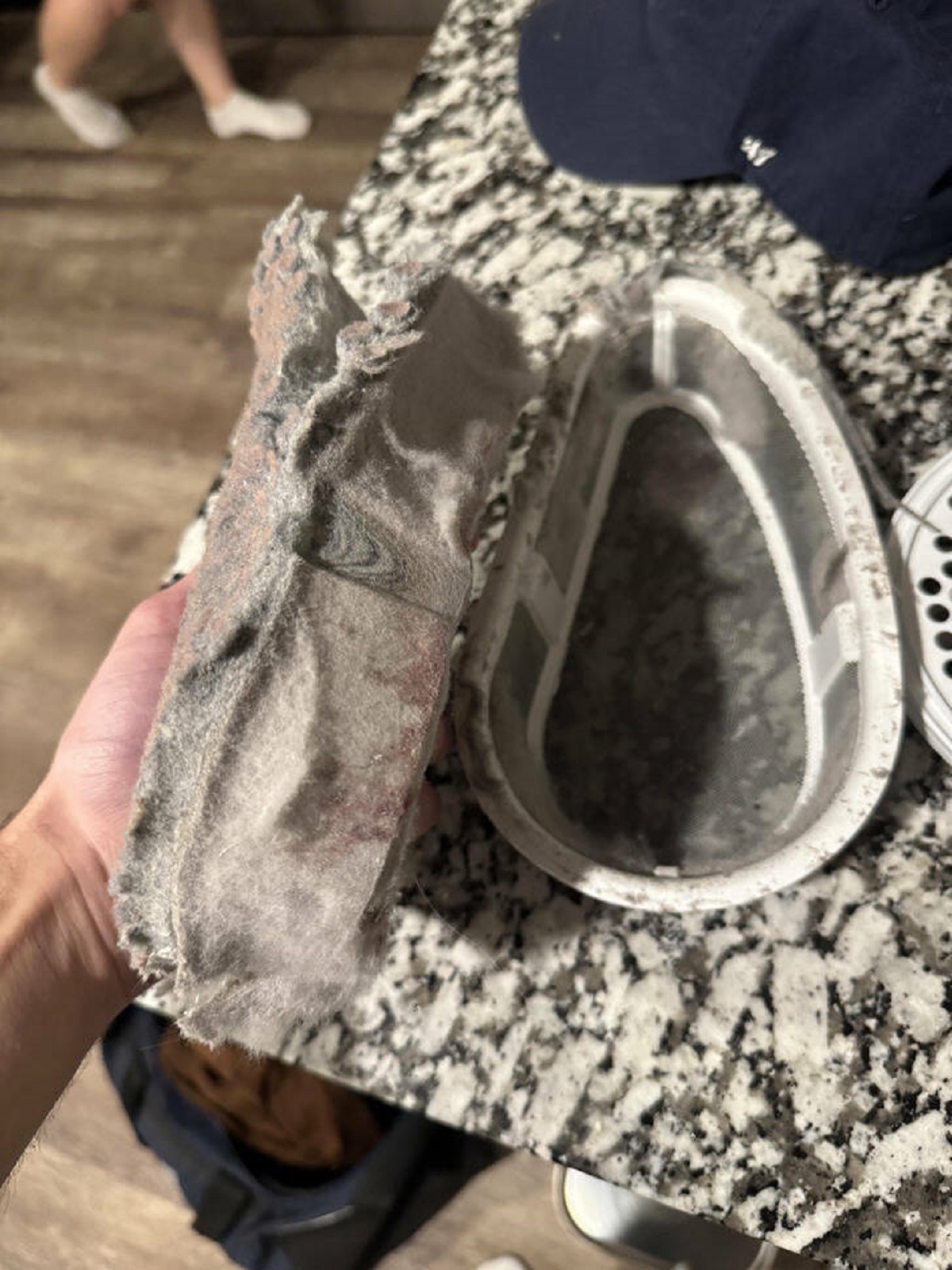 “My girlfriend didn’t clean out the dryer lint trap for 6 months.”