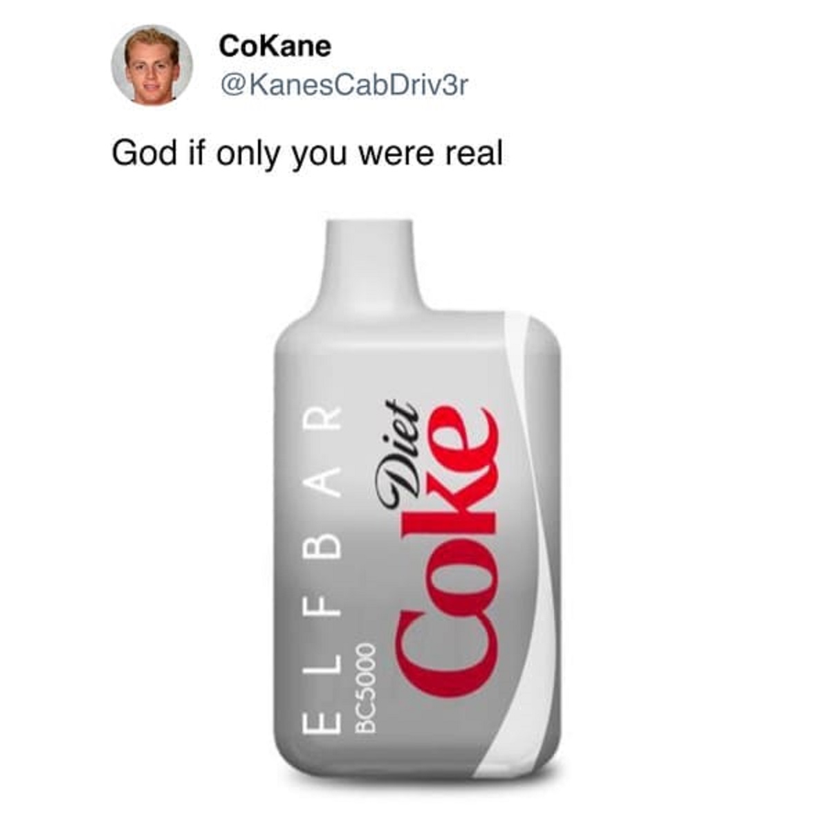 liquid - CoKane God if only you were real Diet Elfbar Coke BC5000