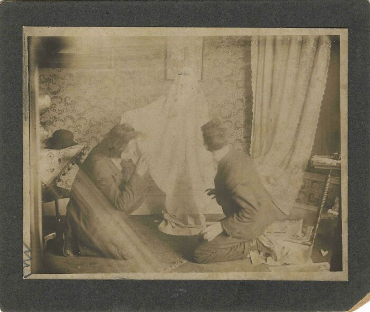 A Fake Ghost Scene Taken By Two Brothers, Circa 1900s-1910s