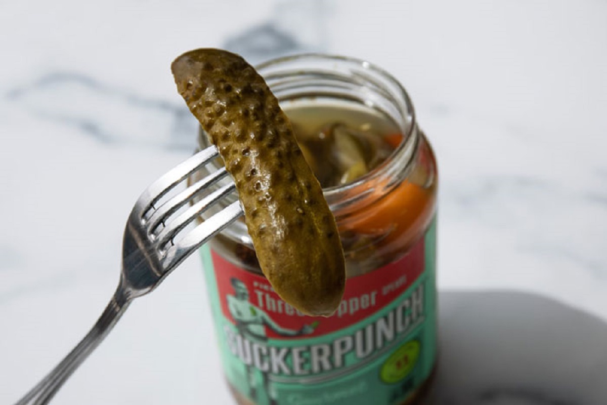 A pickle is a cucumber that's been pickled.