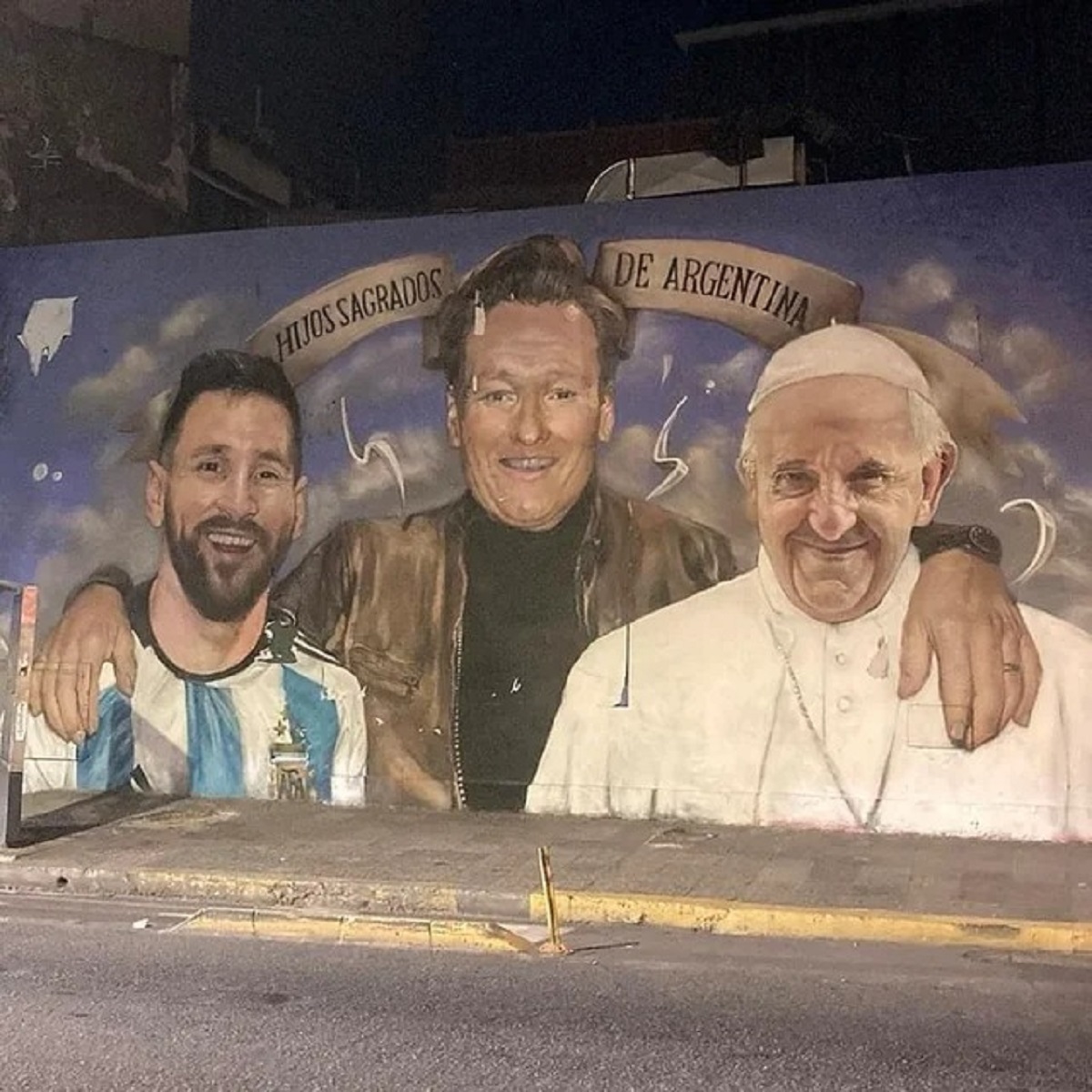 conan o brien argentina mural