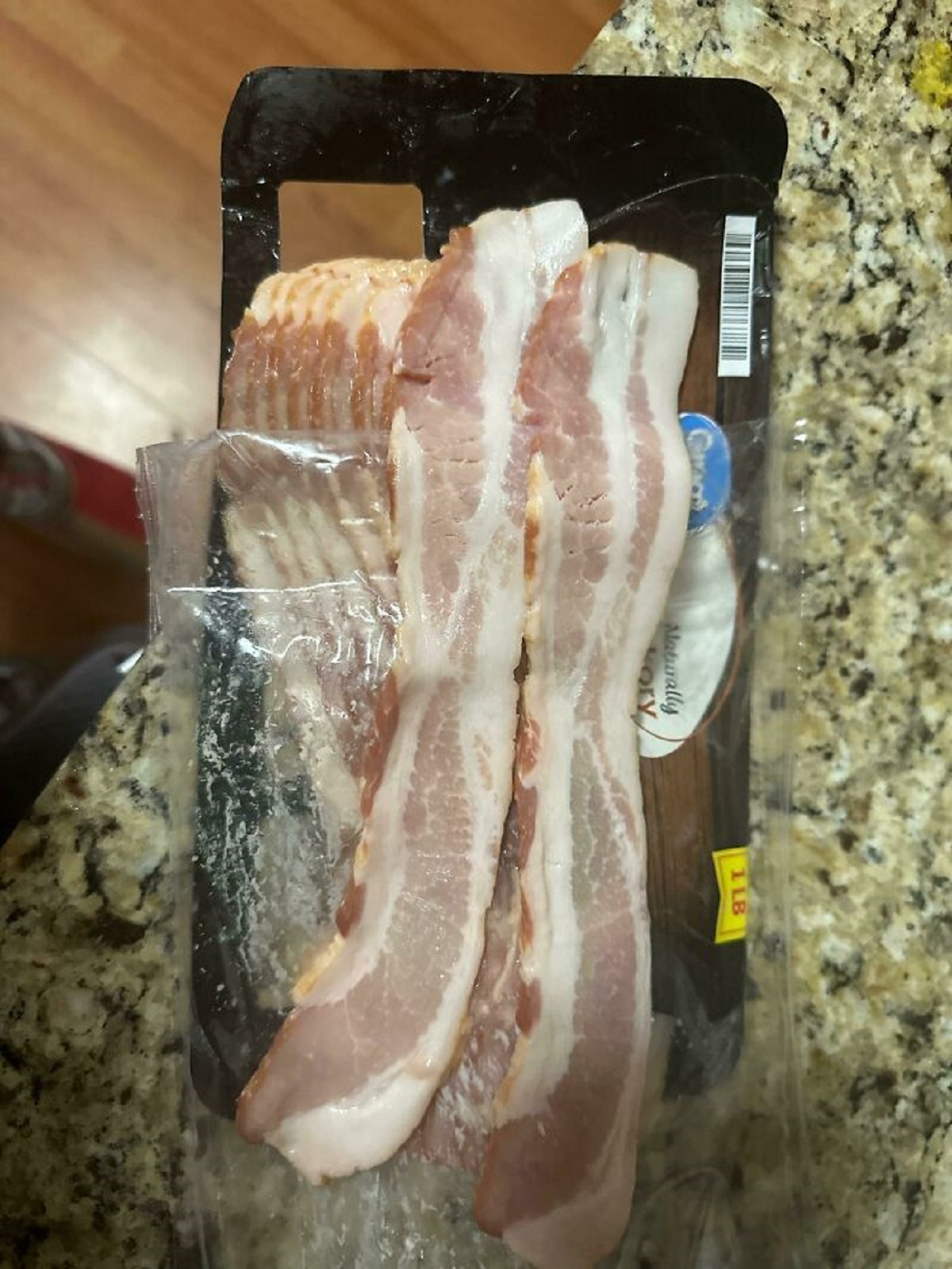 Bacon packaging.