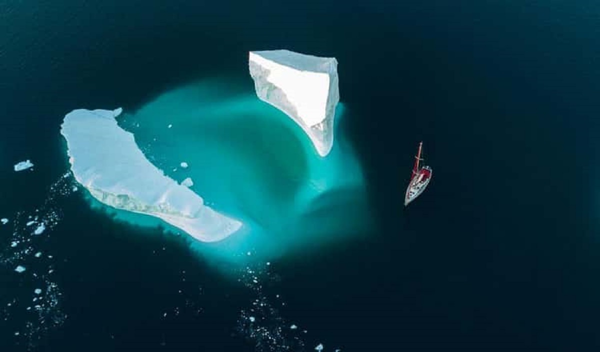 A Giant Underwater Iceberg