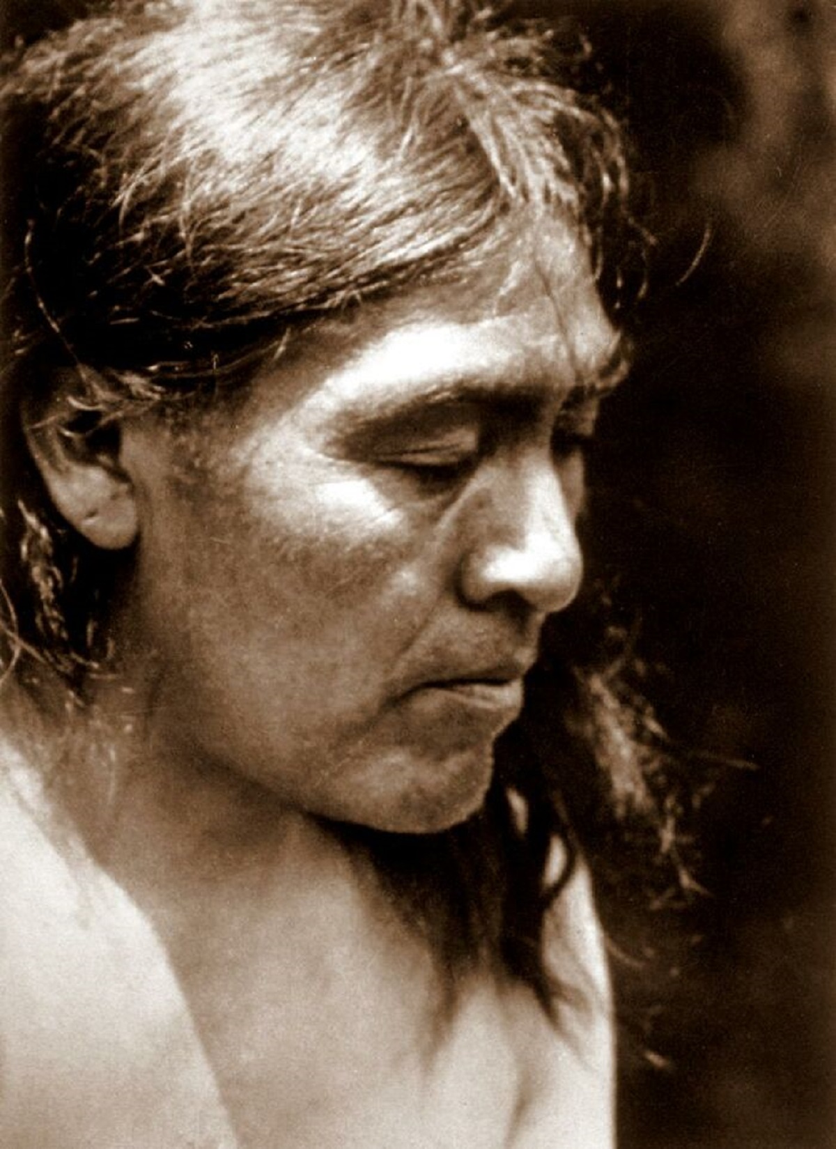 The name of Ishi, known as the 'last wild indian' is an adopted name. In the Yahi culture, he one cannot speak his own name until introduced by another Yahi. When asked his name, he said: "I have none, because there were no people to name me".