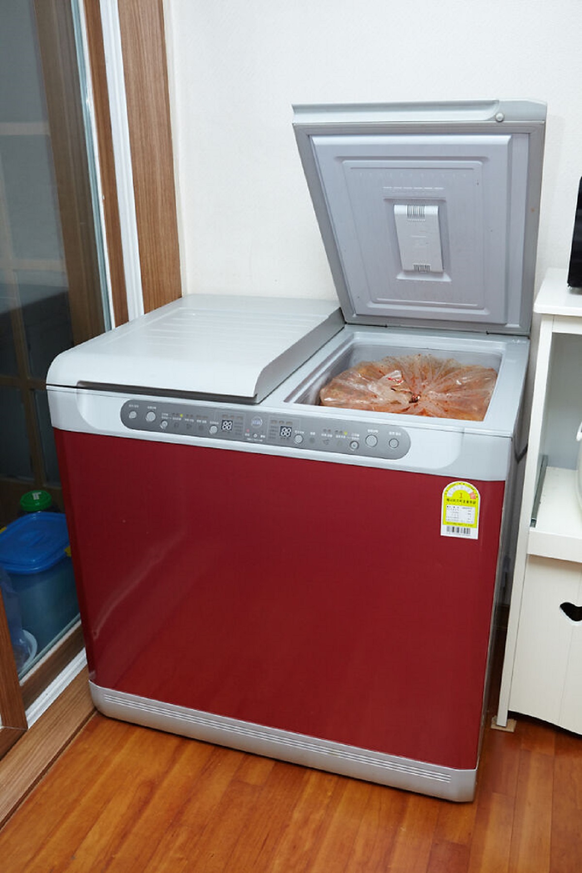 Over 98% of Korean households have a special kimchi fridge