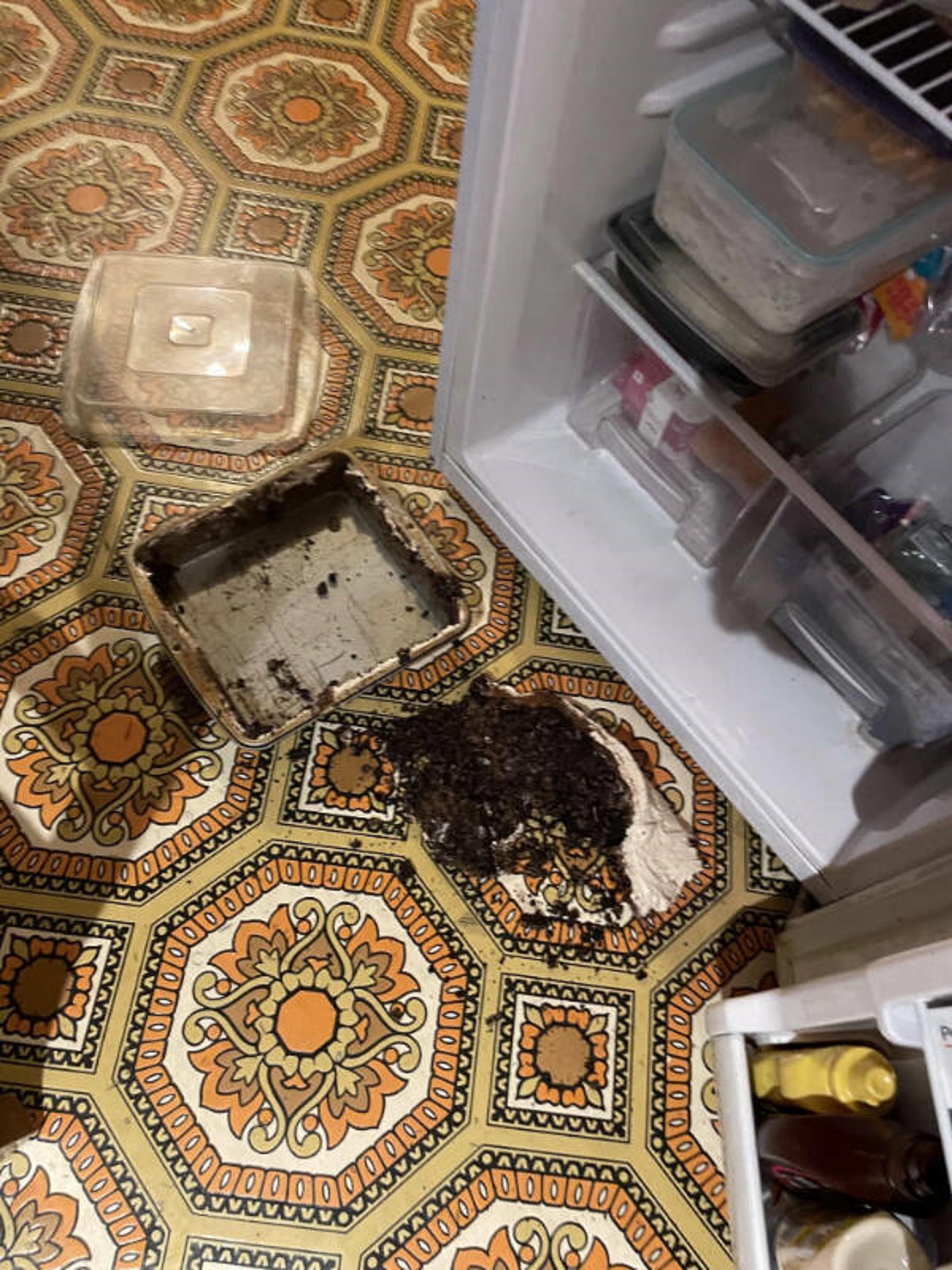 “Had myself a “Kevin’s chili” moment last night when I dumped my entire pan of dessert on the kitchen floor.”