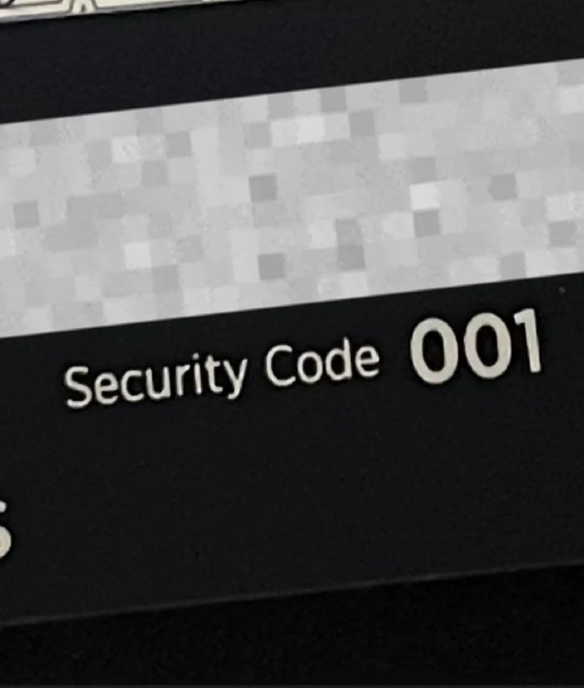 My renewed credit card came with an embarrassingly easy to guess security code, i sent for another one immediately.