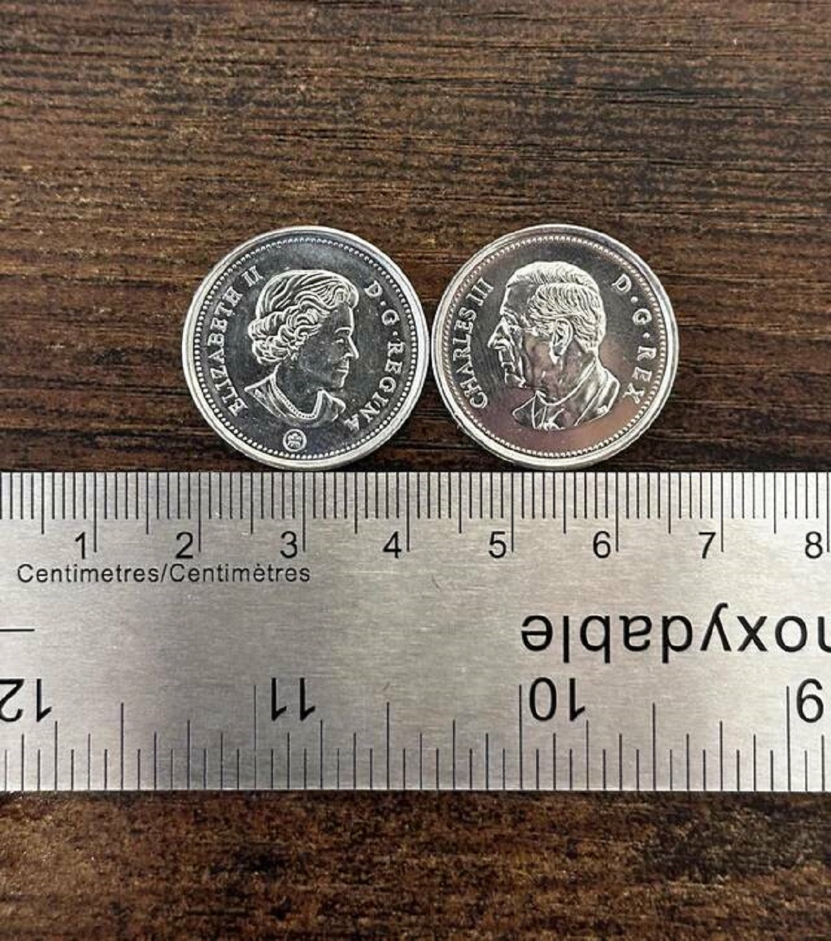 silver - Thizabet 12 Thu 2 CentimetresCentimtres 1935 PoRegina 3 11 Charles Iii P.G.Rex 10 19 7 8 noxydable 16